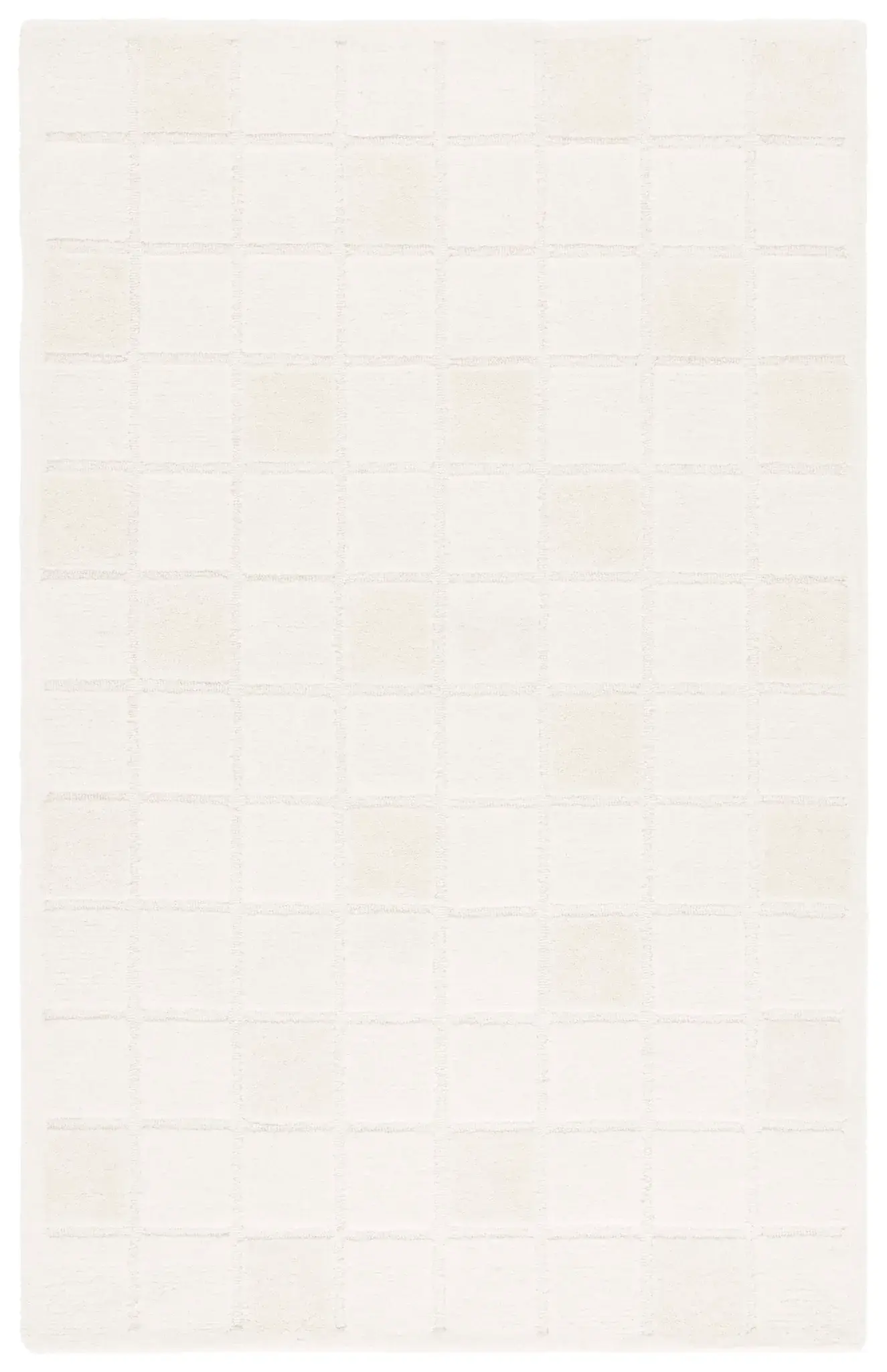 Mykonos Large-Scale Grid Hand-Tufted Wool Rug