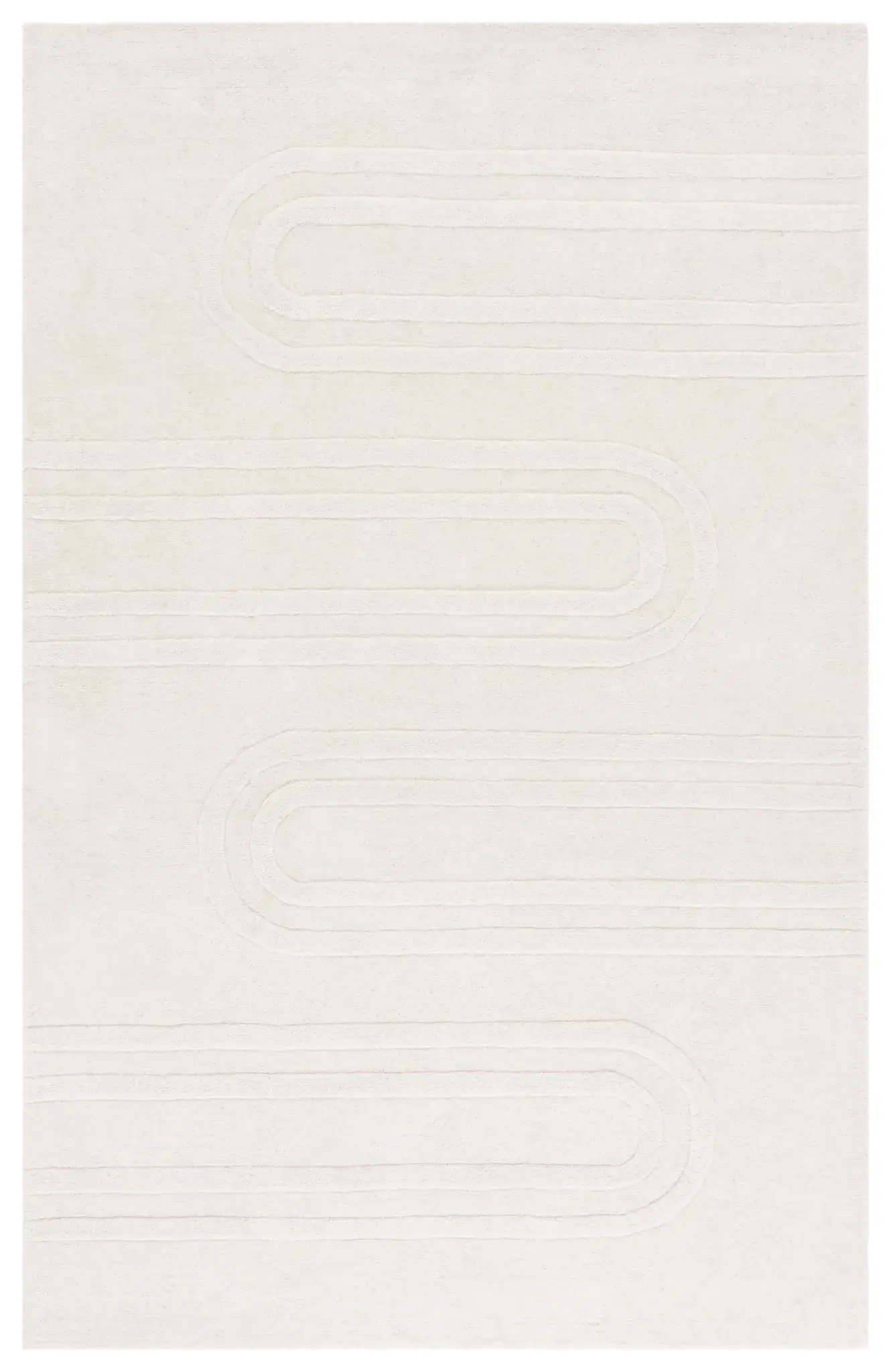 Mykonos Carved Arch Hand-Tufted Wool Rug