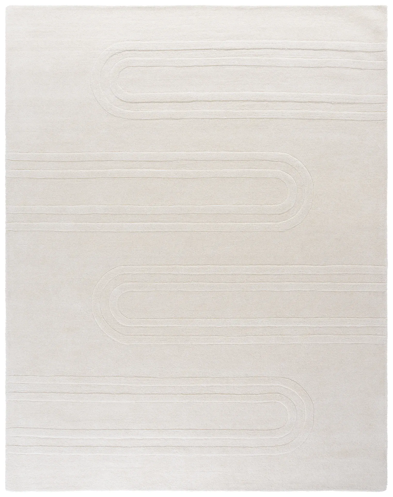 Mykonos Carved Arch Hand-Tufted Wool Rug