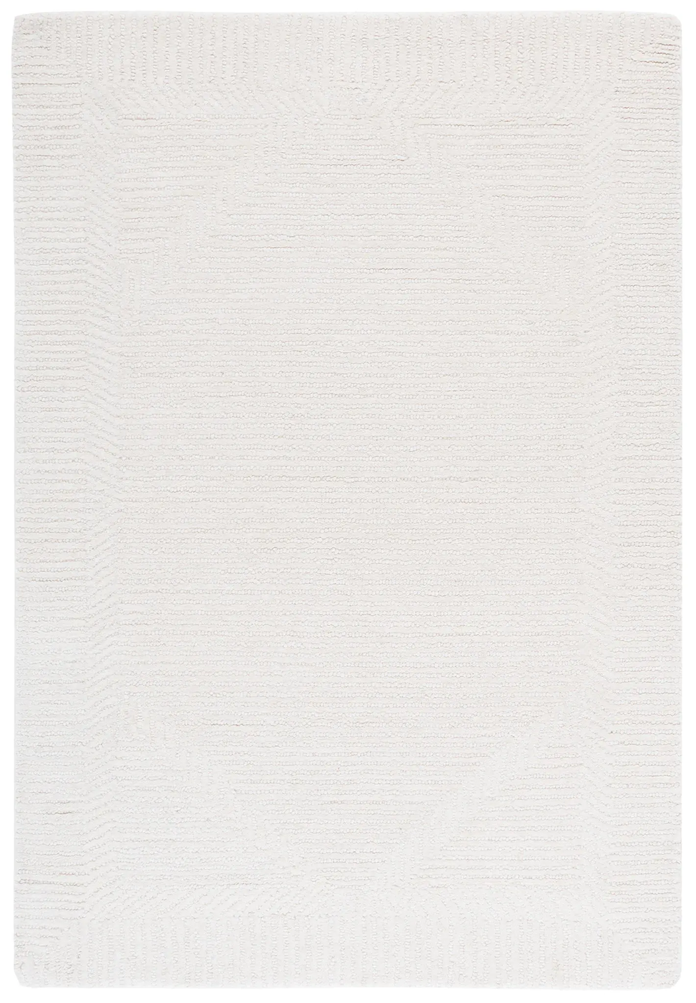 Mykonos Stepped Border Hand-Tufted Wool Rug