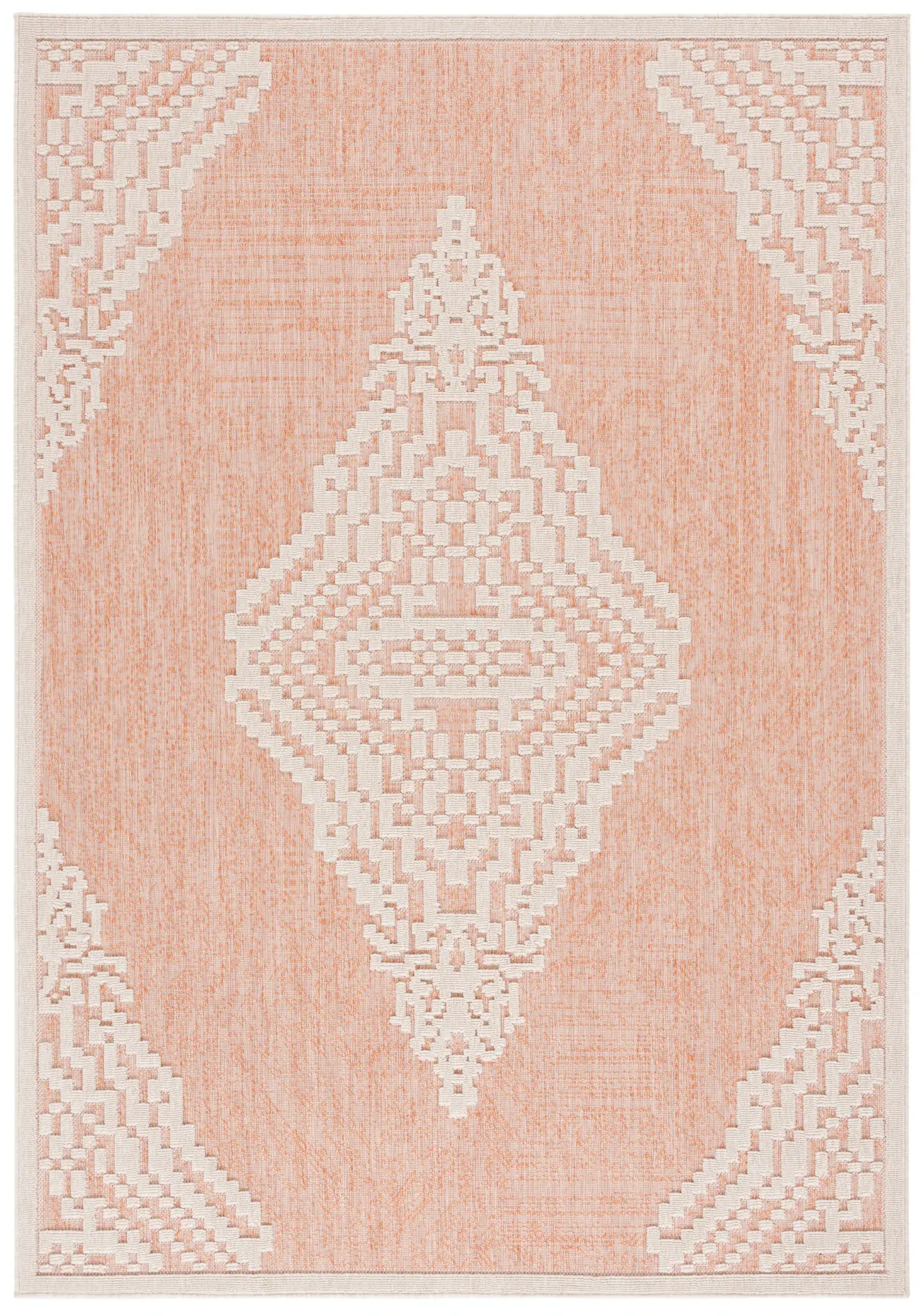Milos Stepped Medallion Outdoor Rug