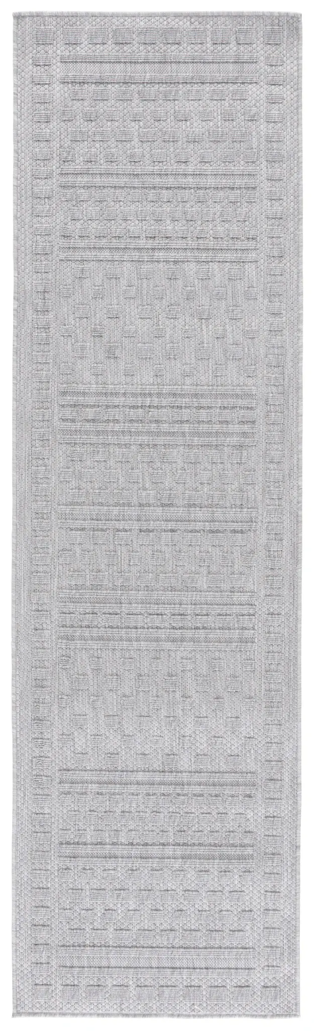 Milos Banded Block Outdoor Rug