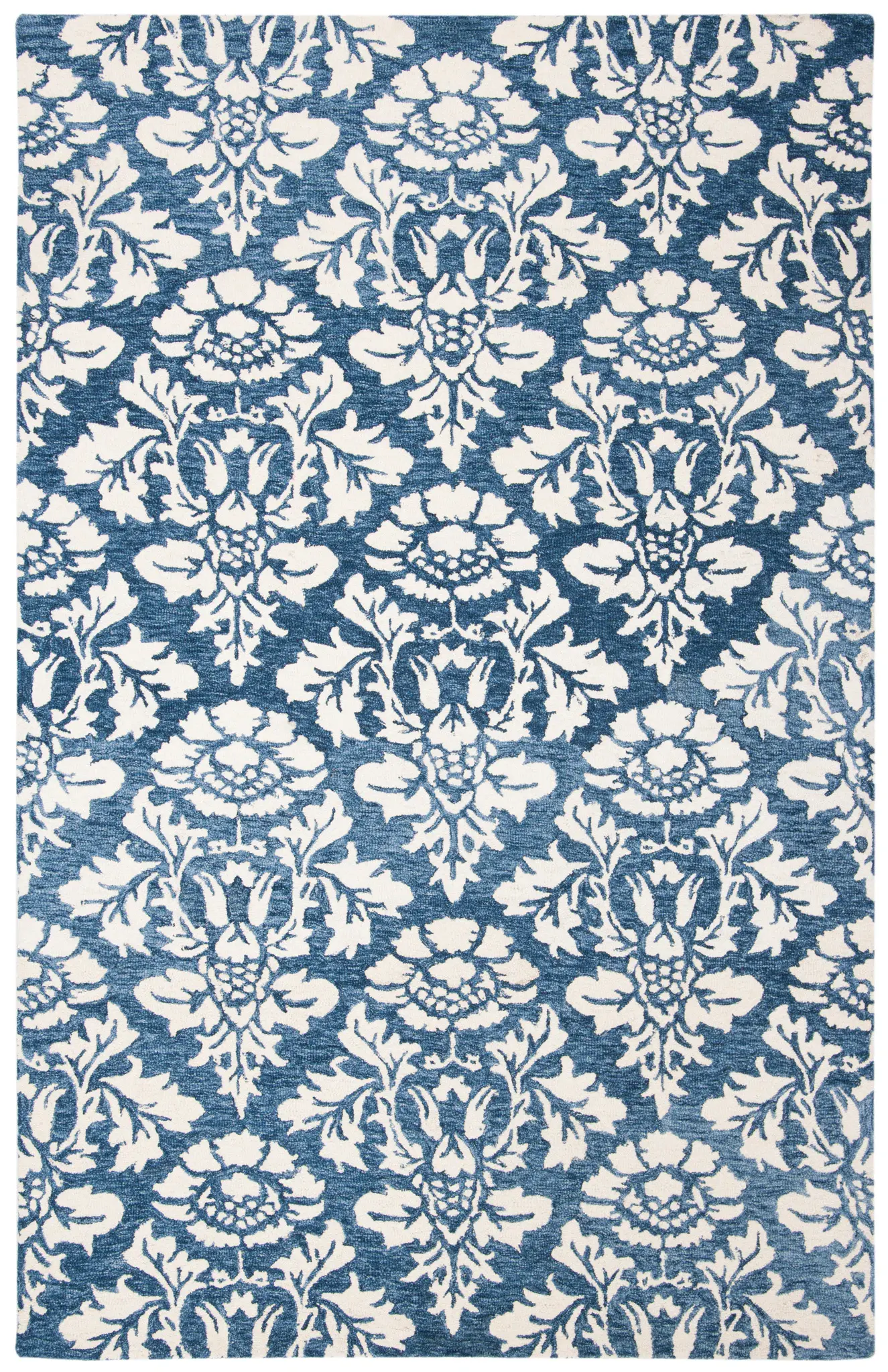 Micro-Loop Damask Hand-Tufted Rug
