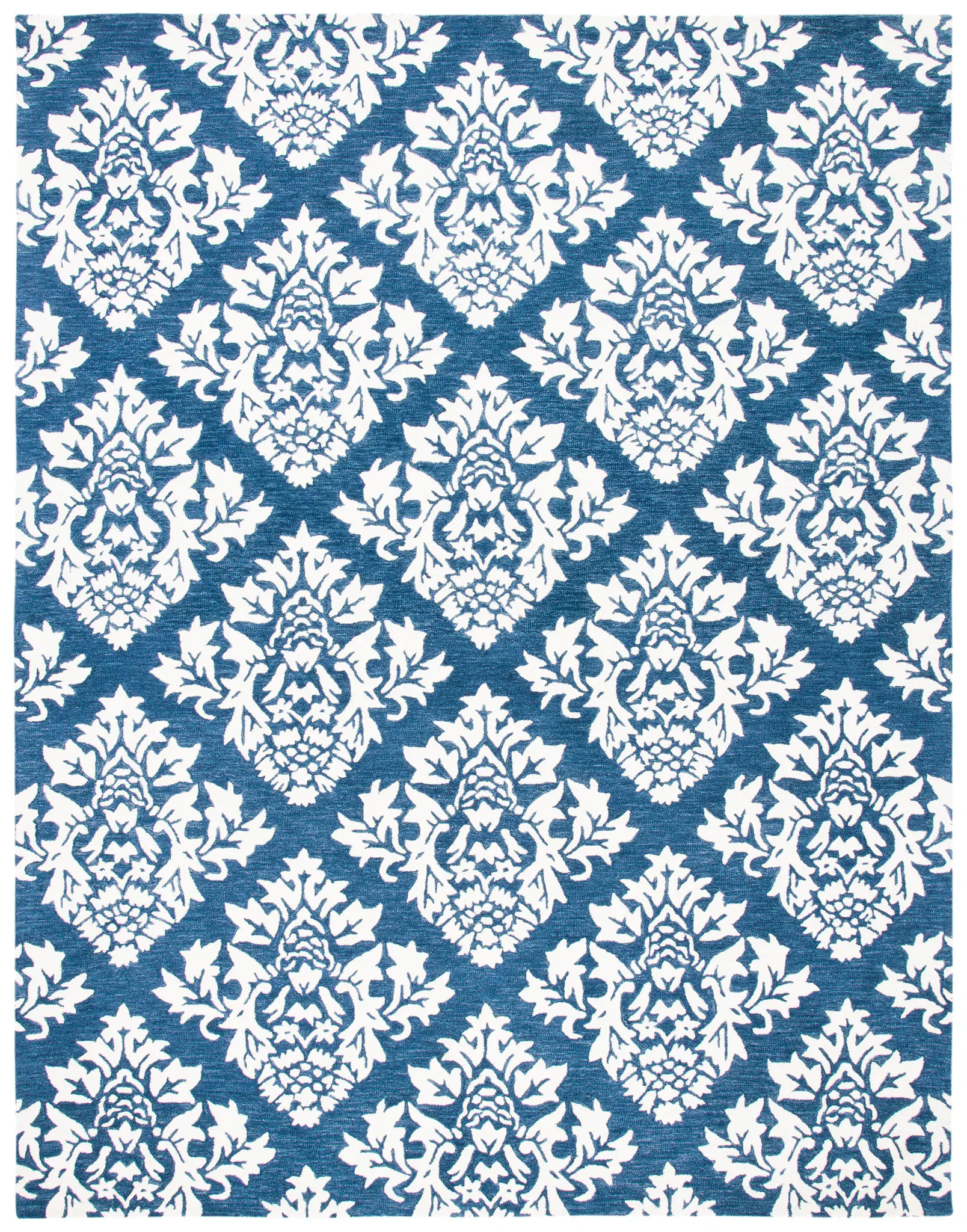 Micro-Loop Damask Hand-Tufted Rug