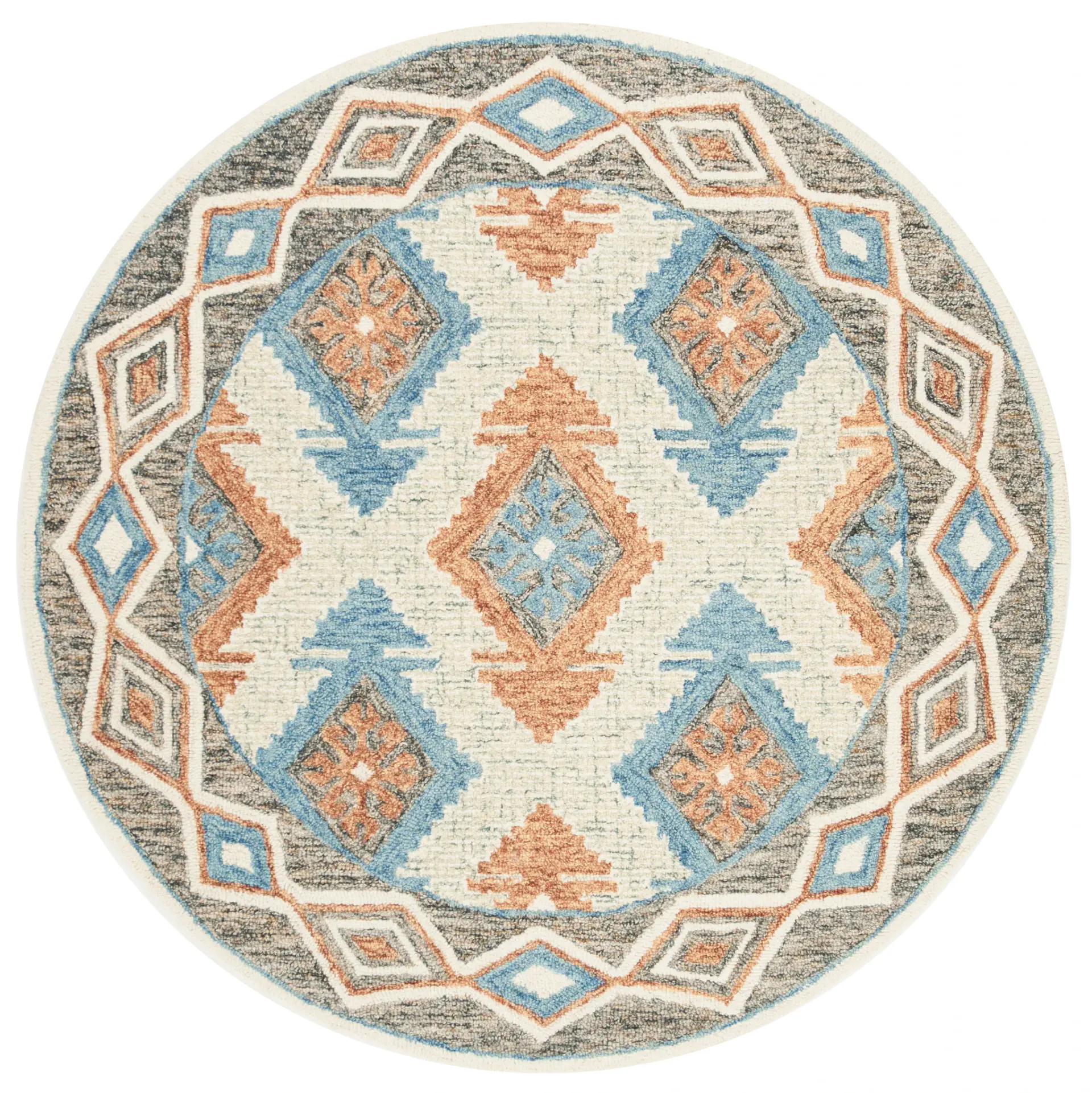 Micro-Loop Micro Loop Southwestern Diamond Hand-Tufted Wool Rug