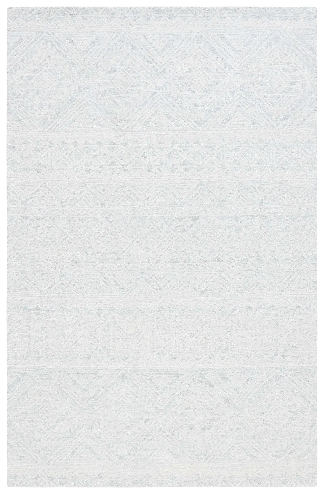 Micro-Loop Tulum Tribal Banded Wool Rug