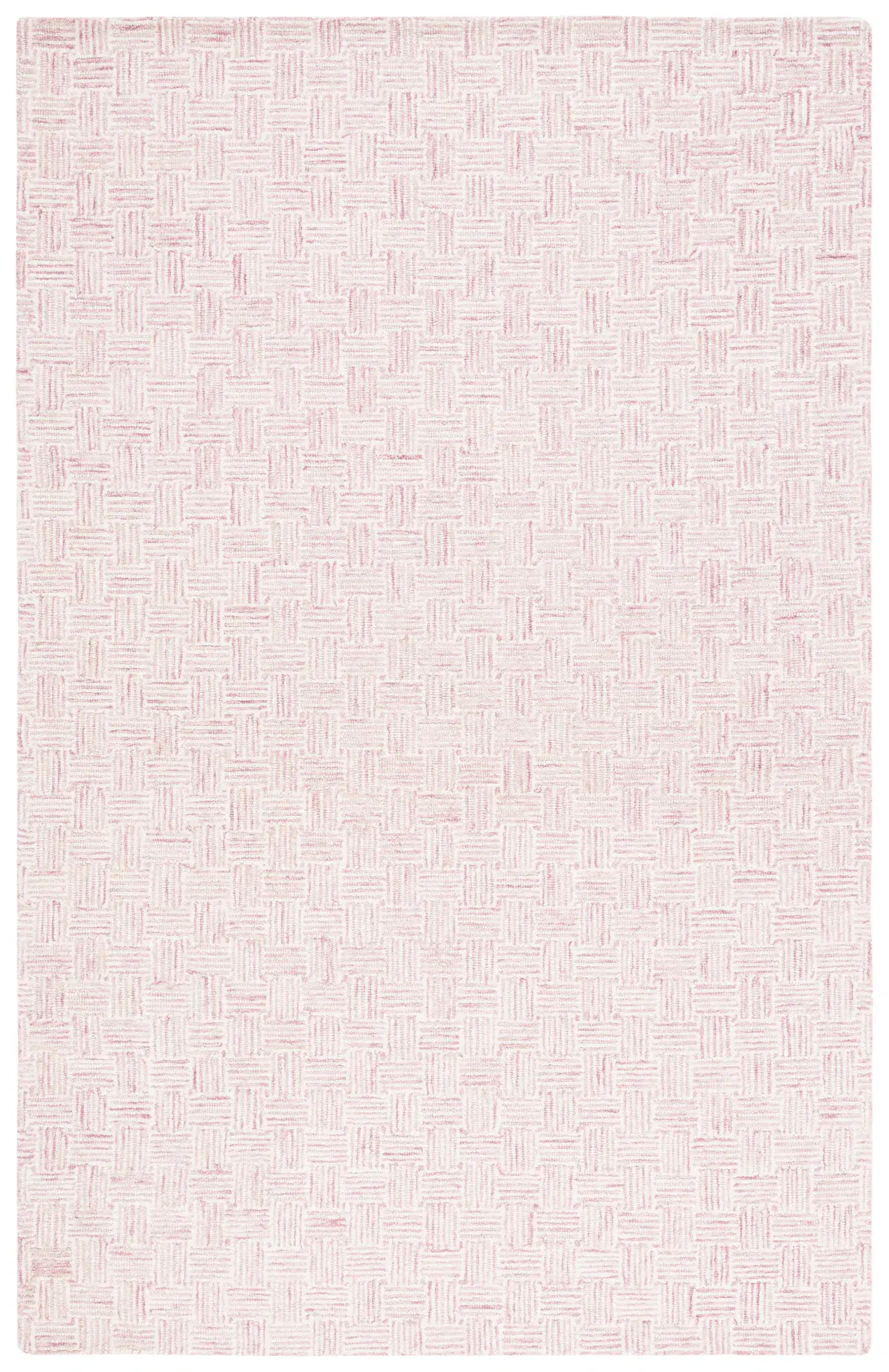Micro-Loop Basketweave Hand-Tufted Wool Rug