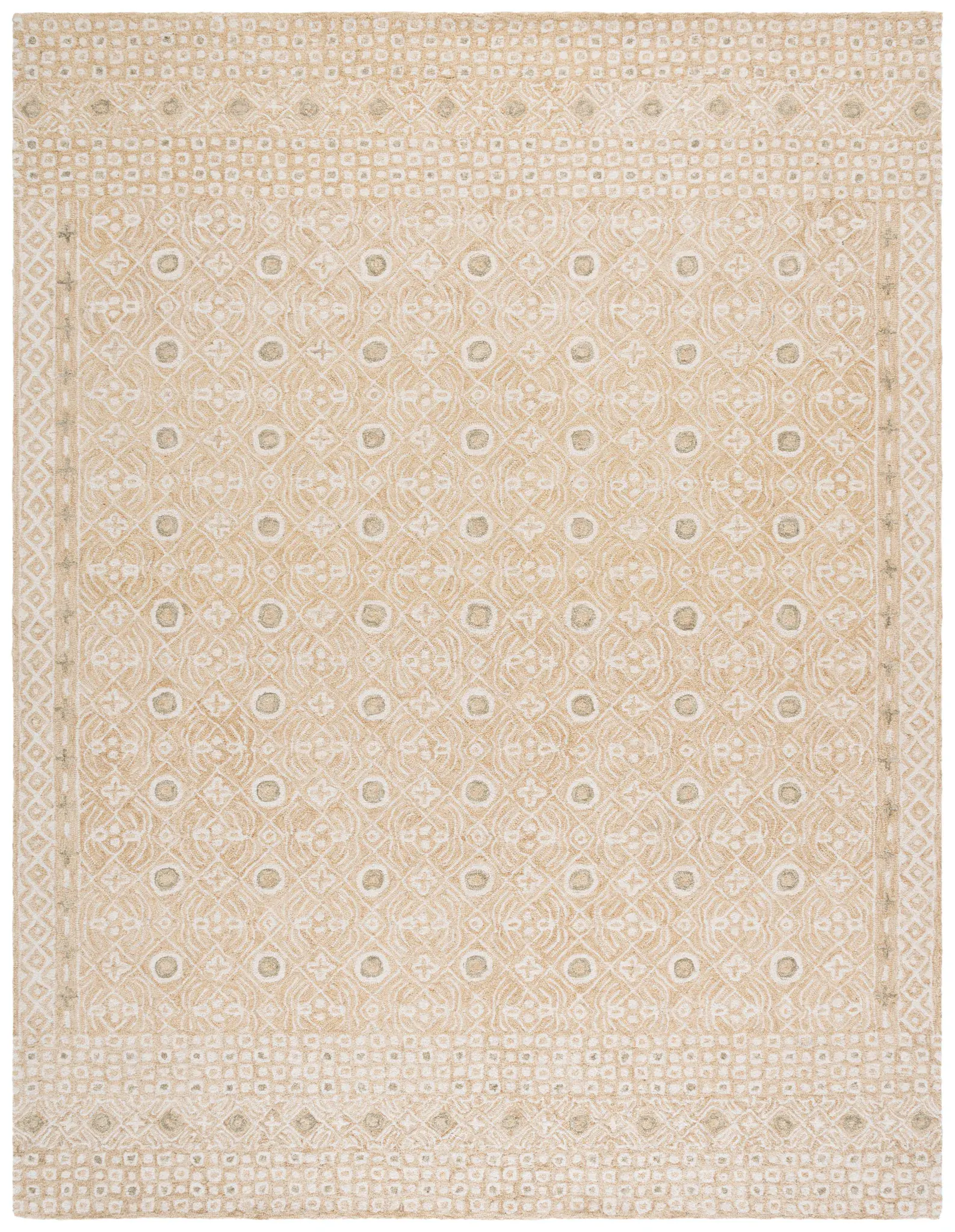 Micro-Loop Mosaic Hand-Tufted Wool Rug