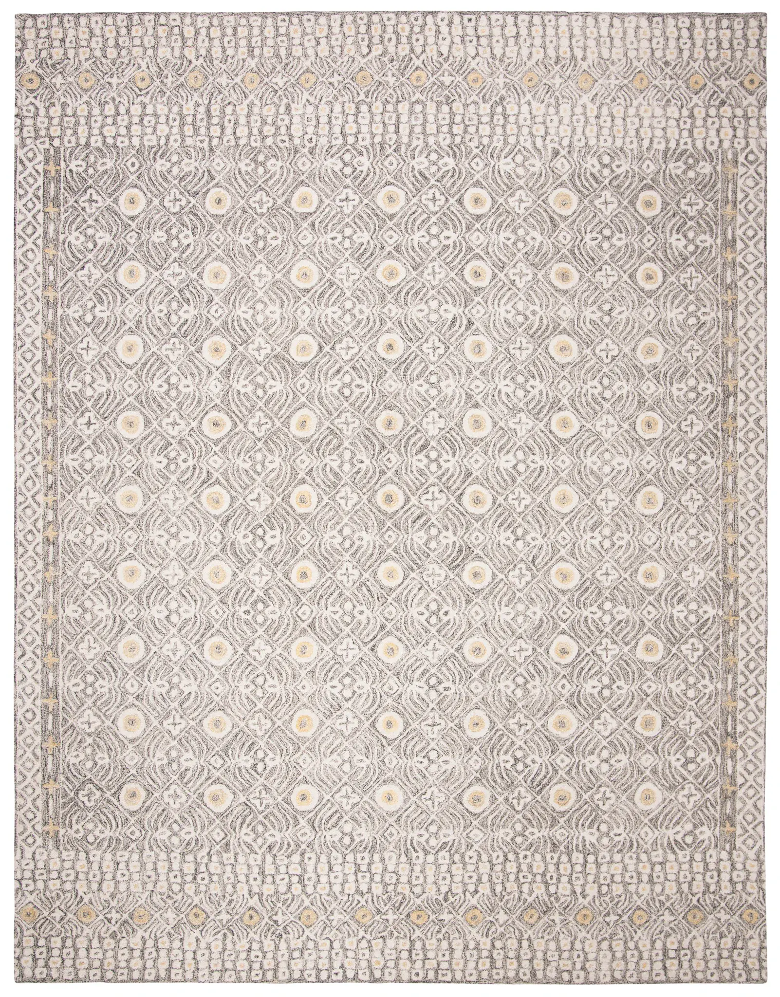 Micro-Loop Mosaic Hand-Tufted Wool Rug