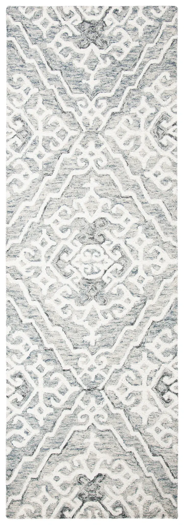 Micro-Loop Trellis Hand-Tufted Wool Rug