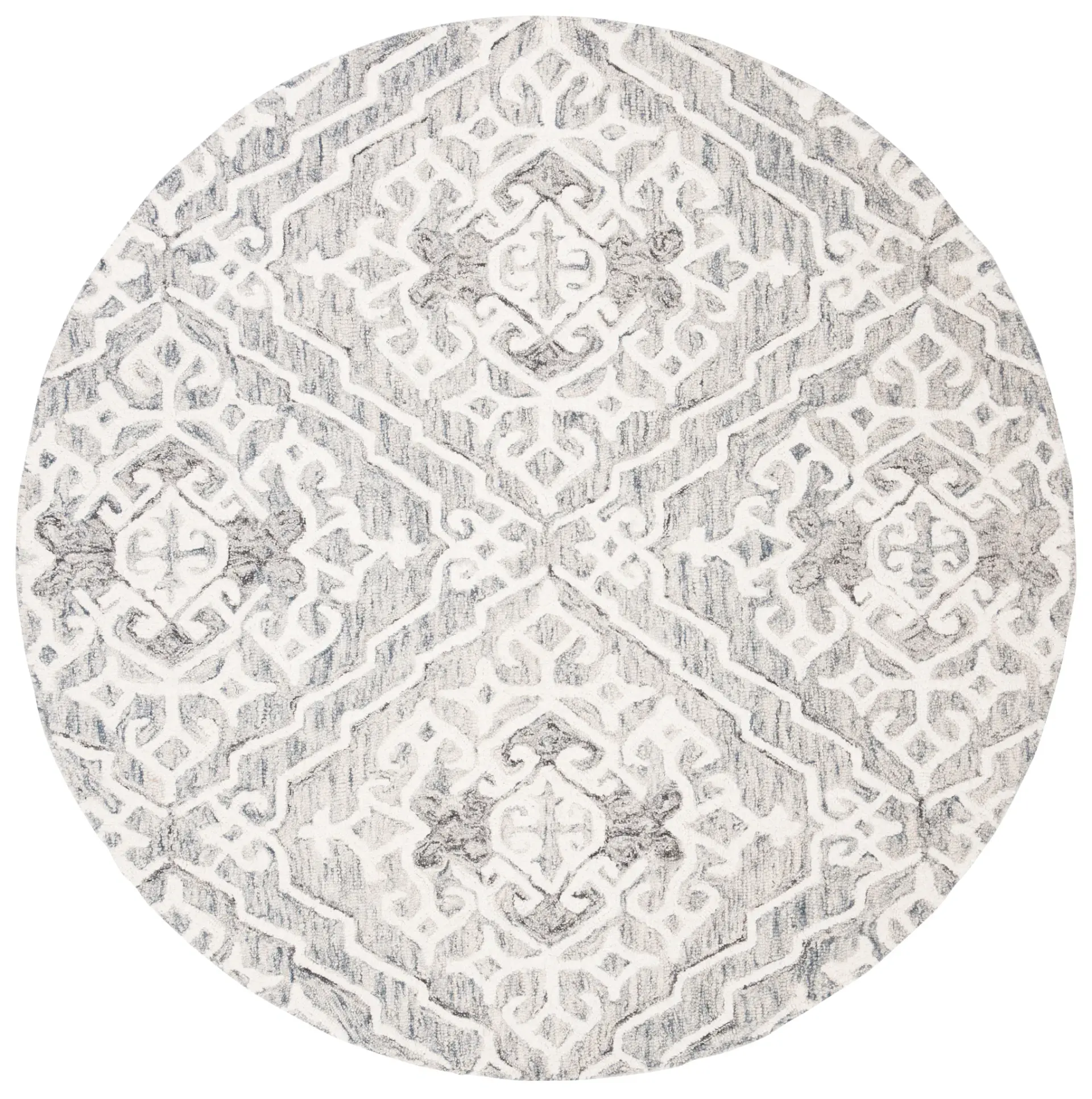 Micro-Loop Trellis Hand-Tufted Wool Rug