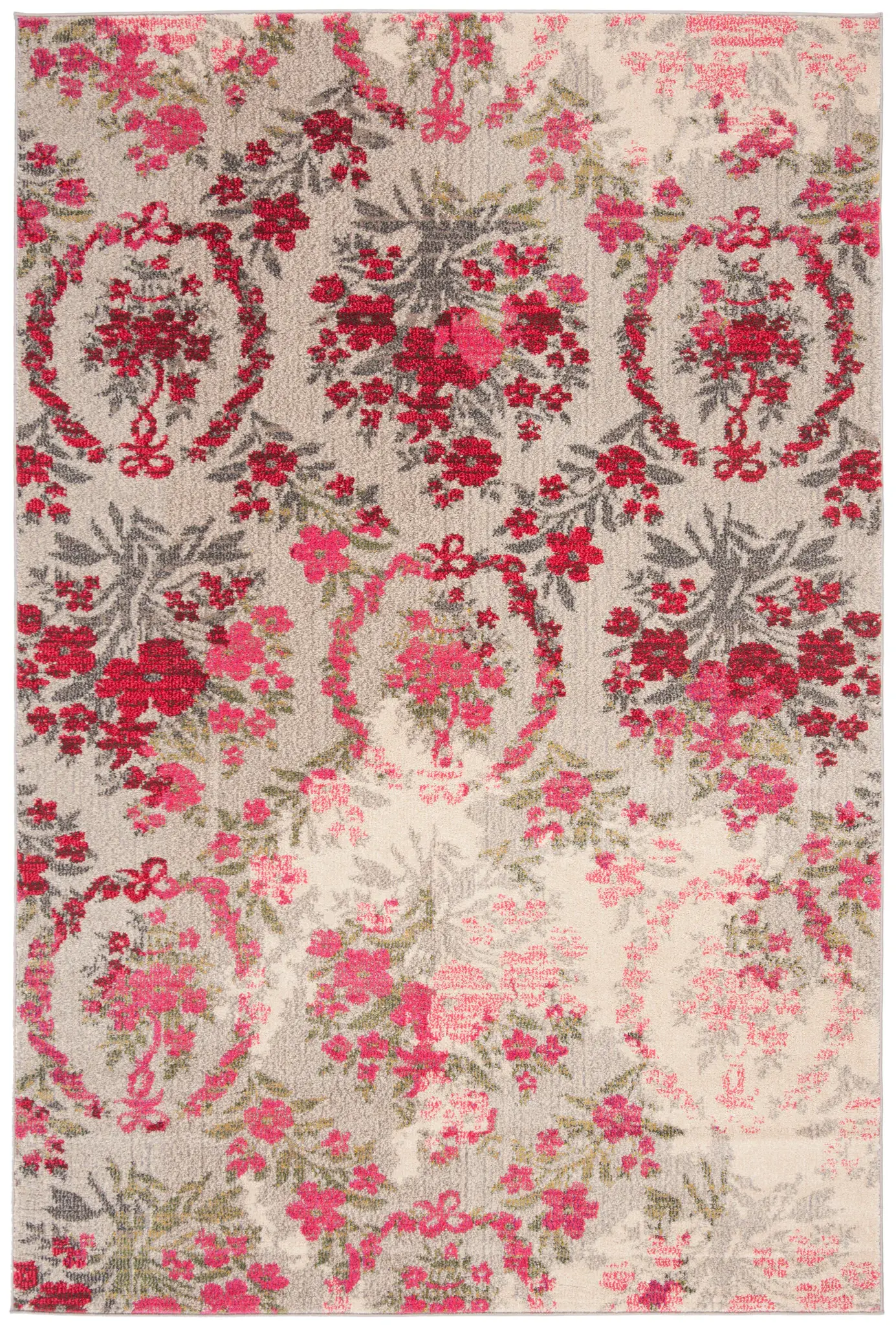 Monaco Faded Floral Bouquet Rug