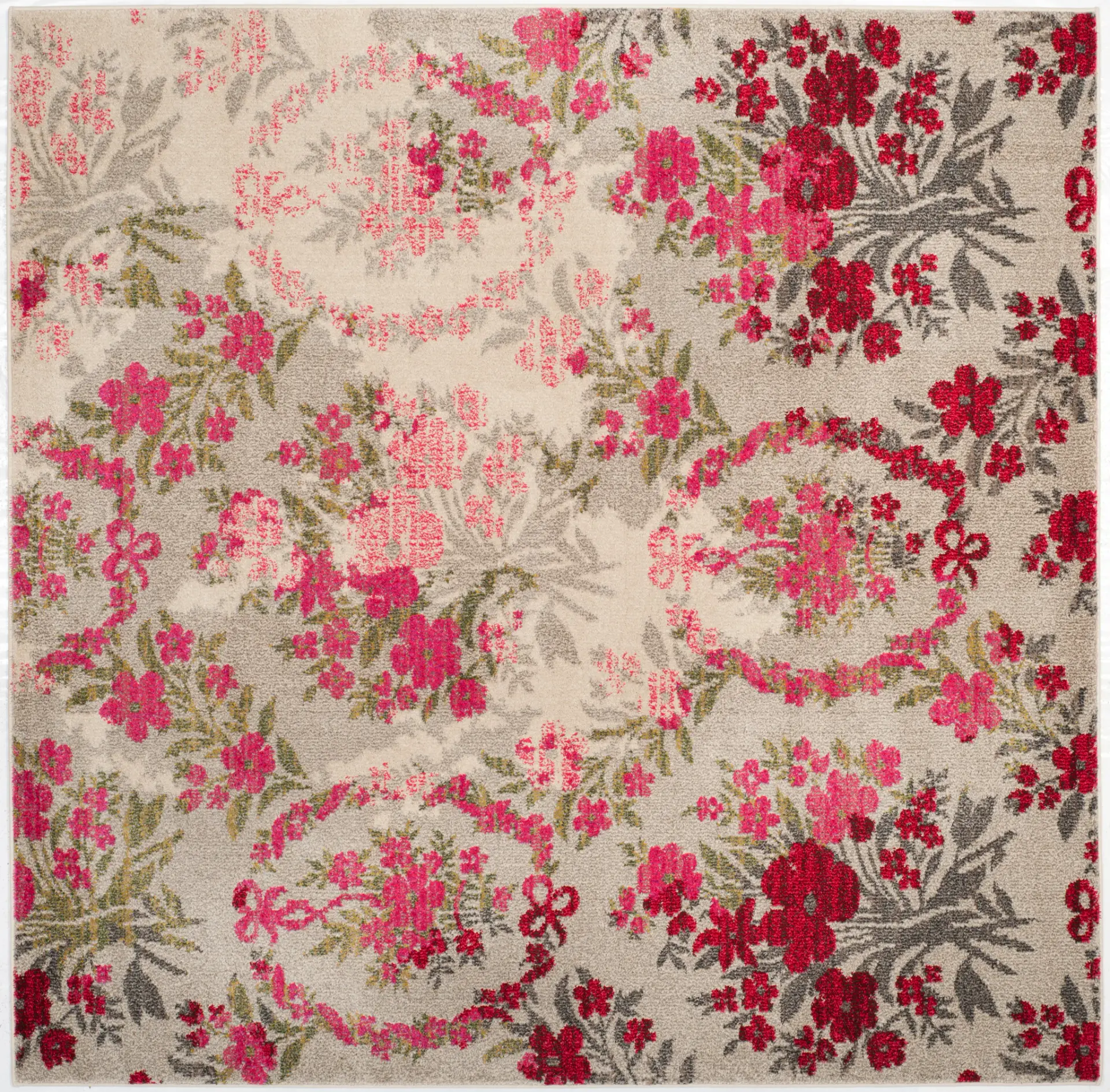 Monaco Faded Floral Bouquet Rug
