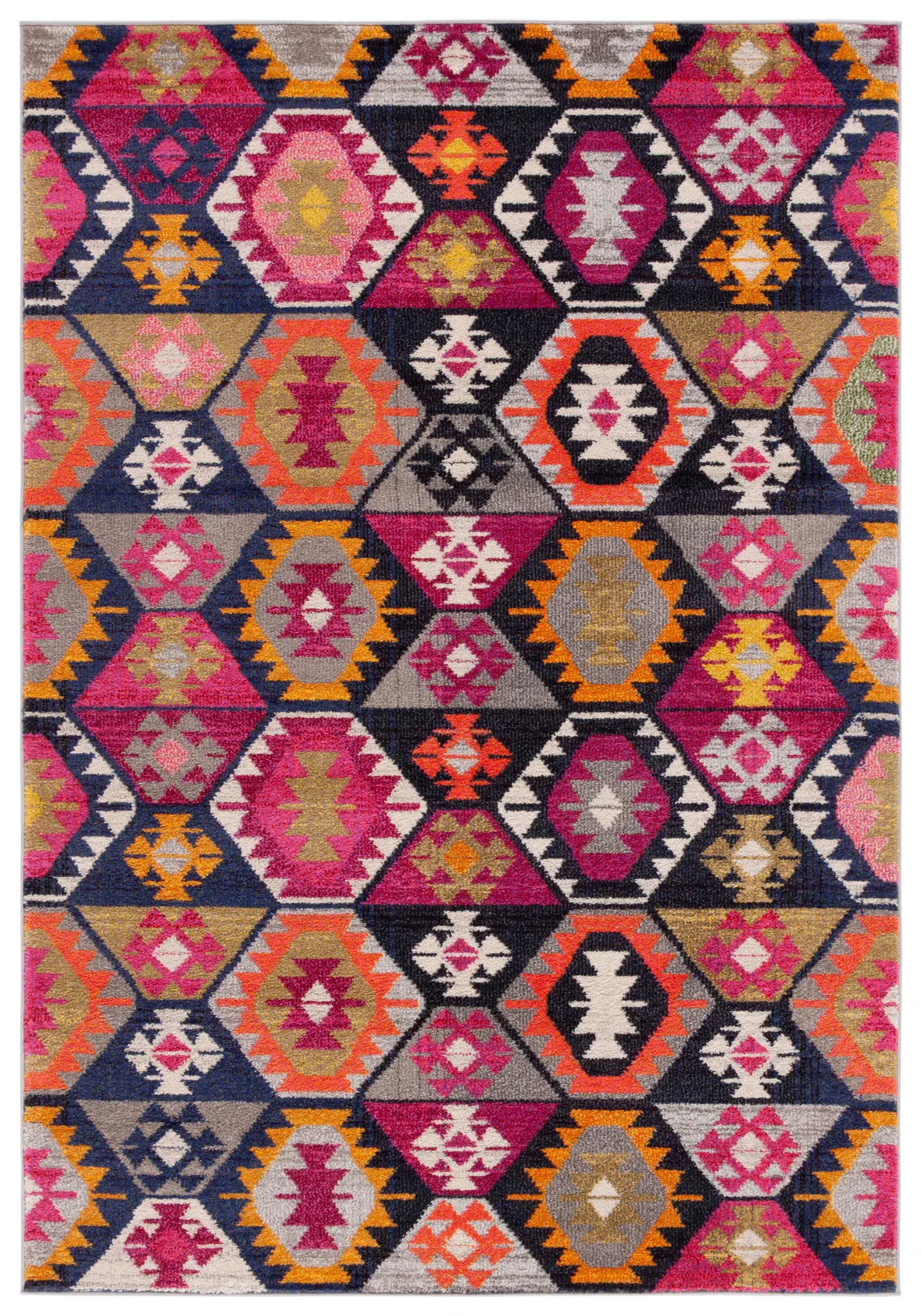 Monaco Hexagon Diamond Rug
