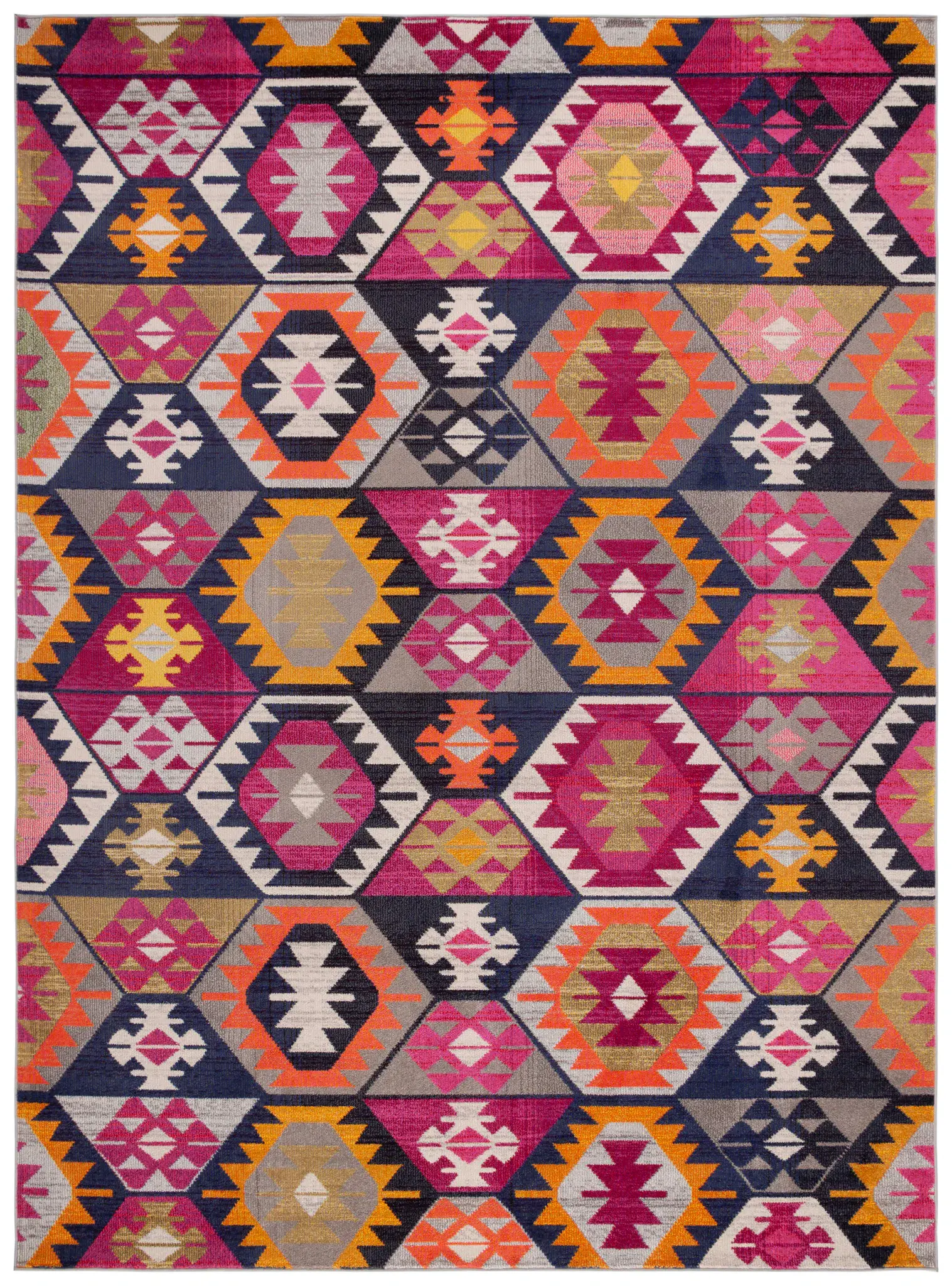 Monaco Hexagon Diamond Rug