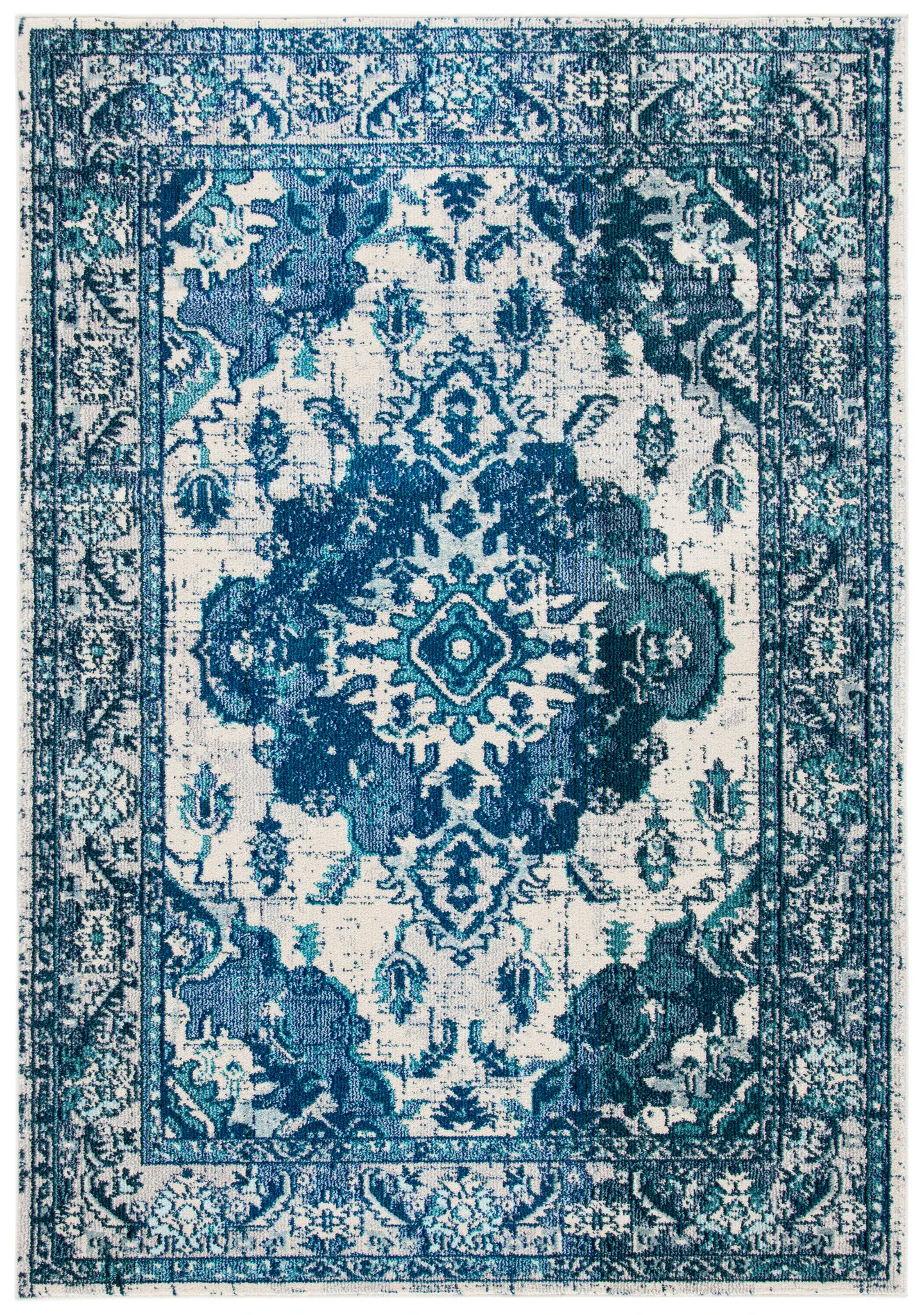 Monaco Distressed Medallion Rug