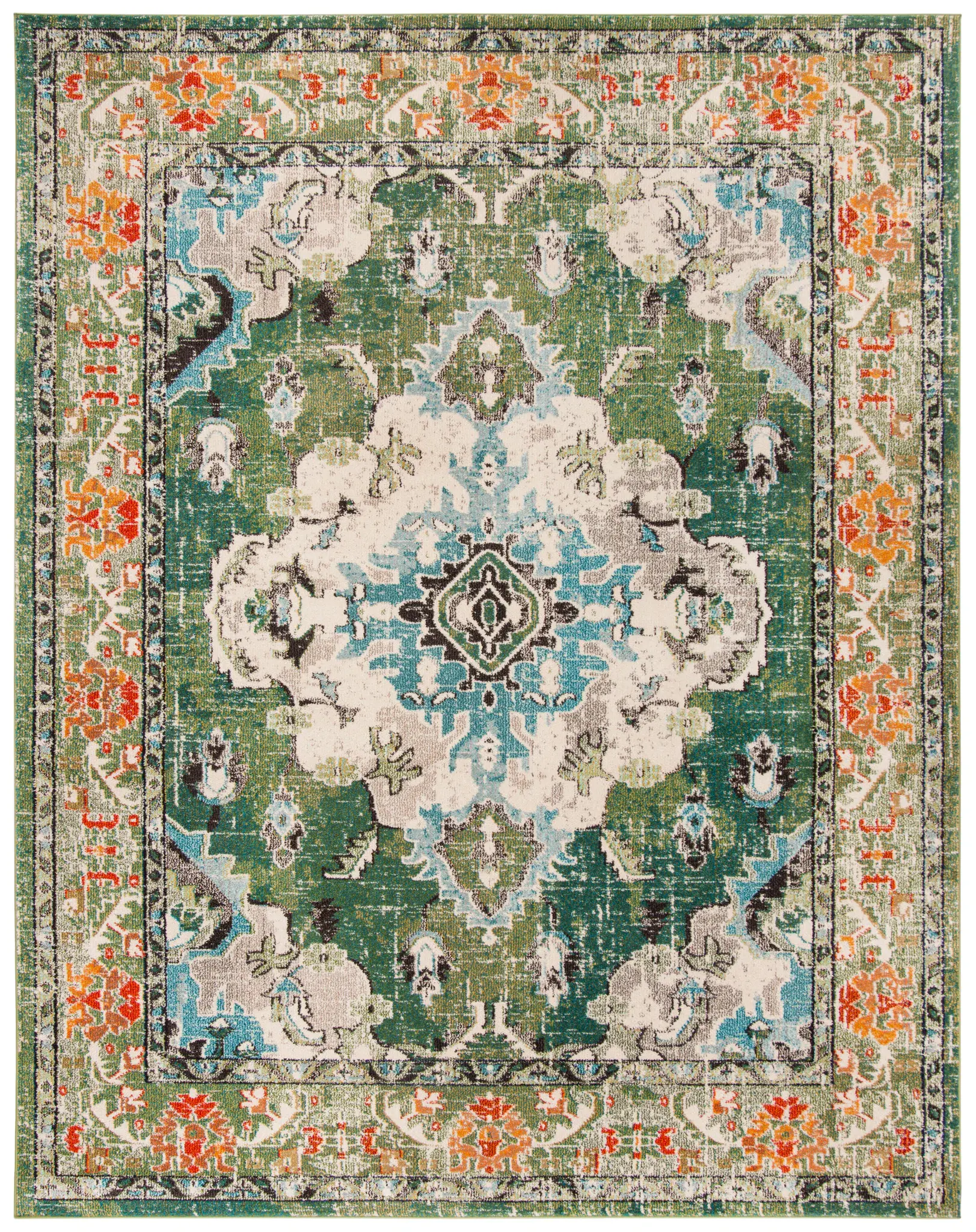 Monaco Distressed Medallion Rug