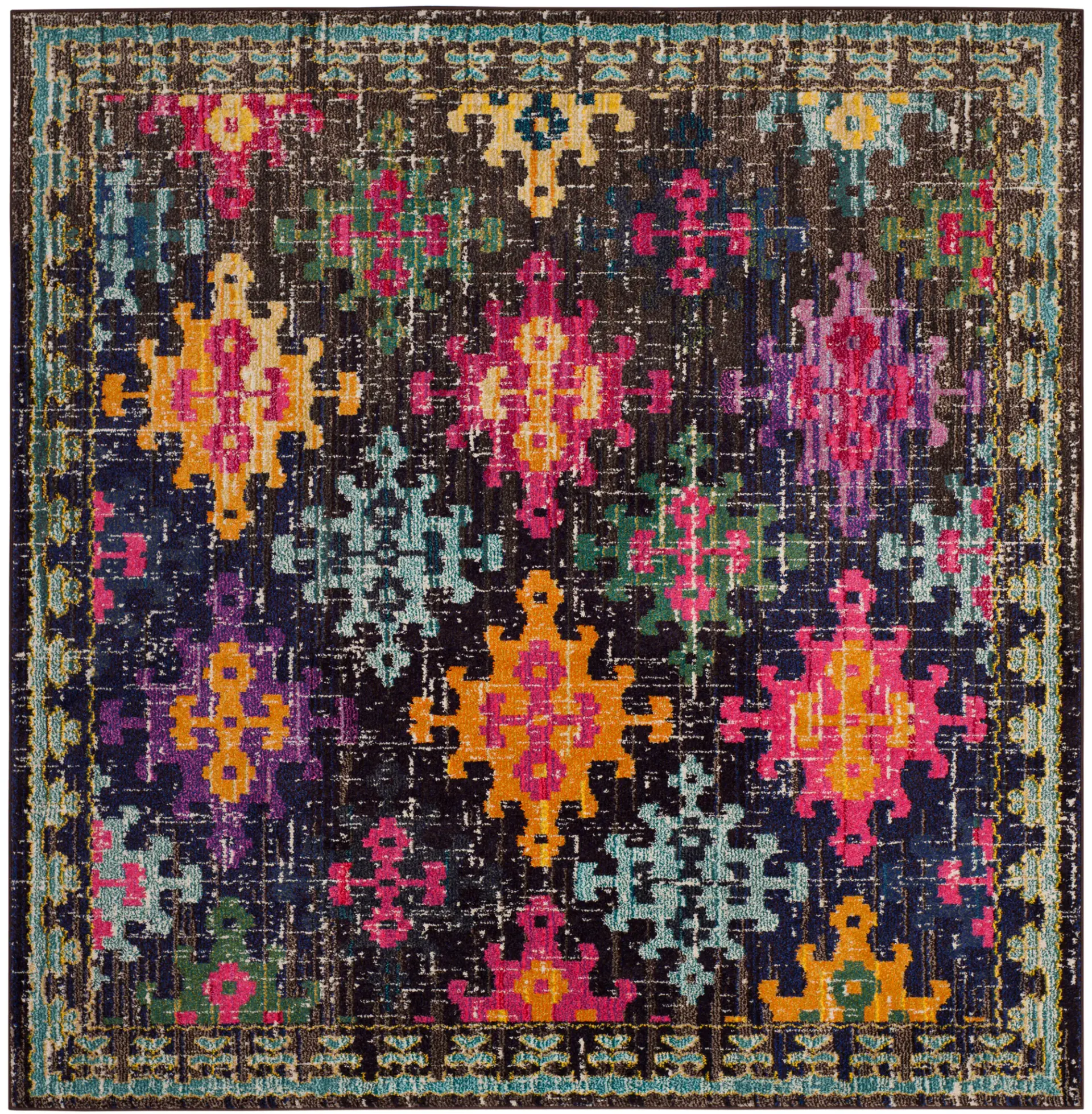 Monaco Distressed Tribal Rug