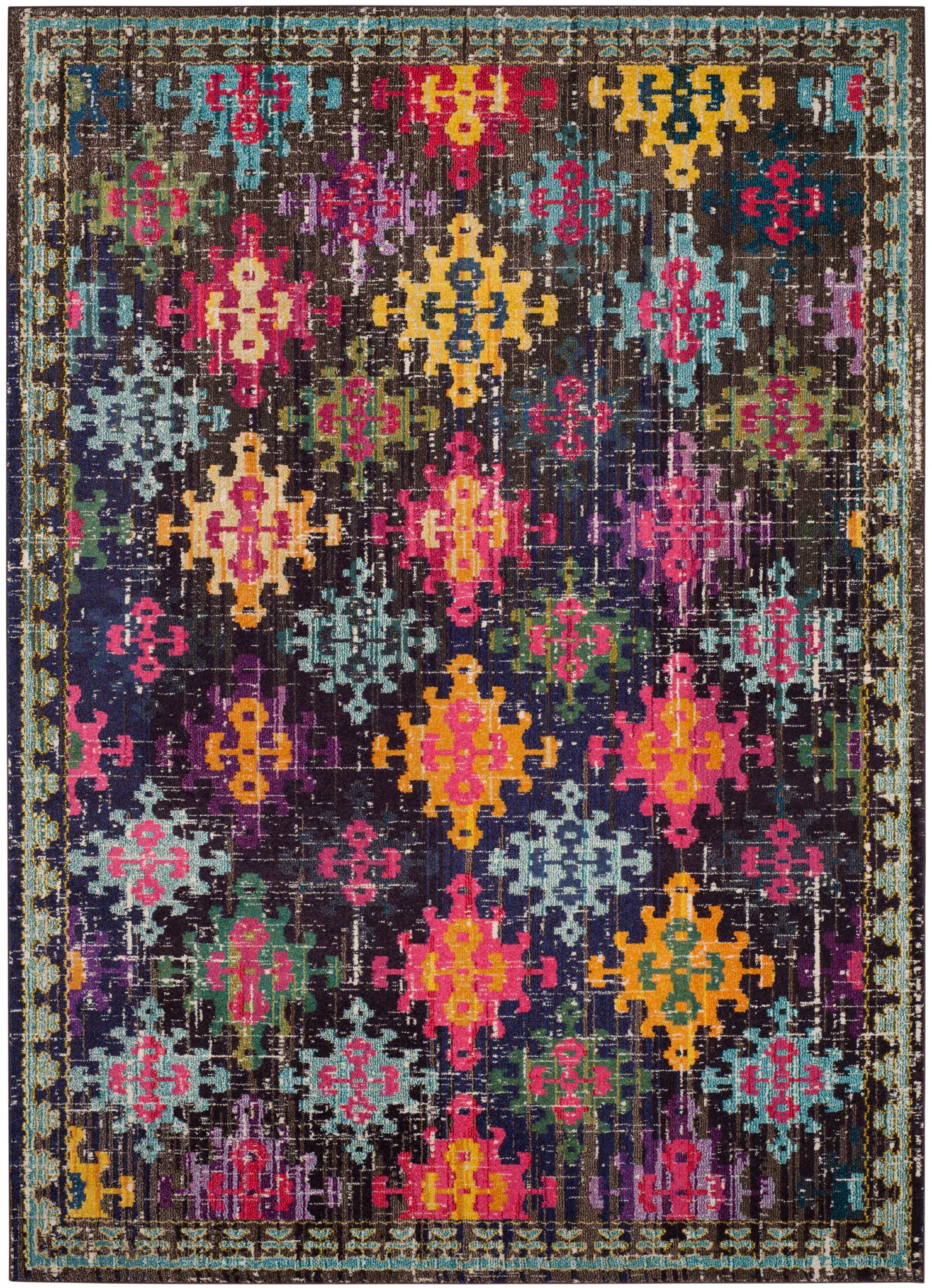 Monaco Distressed Tribal Rug