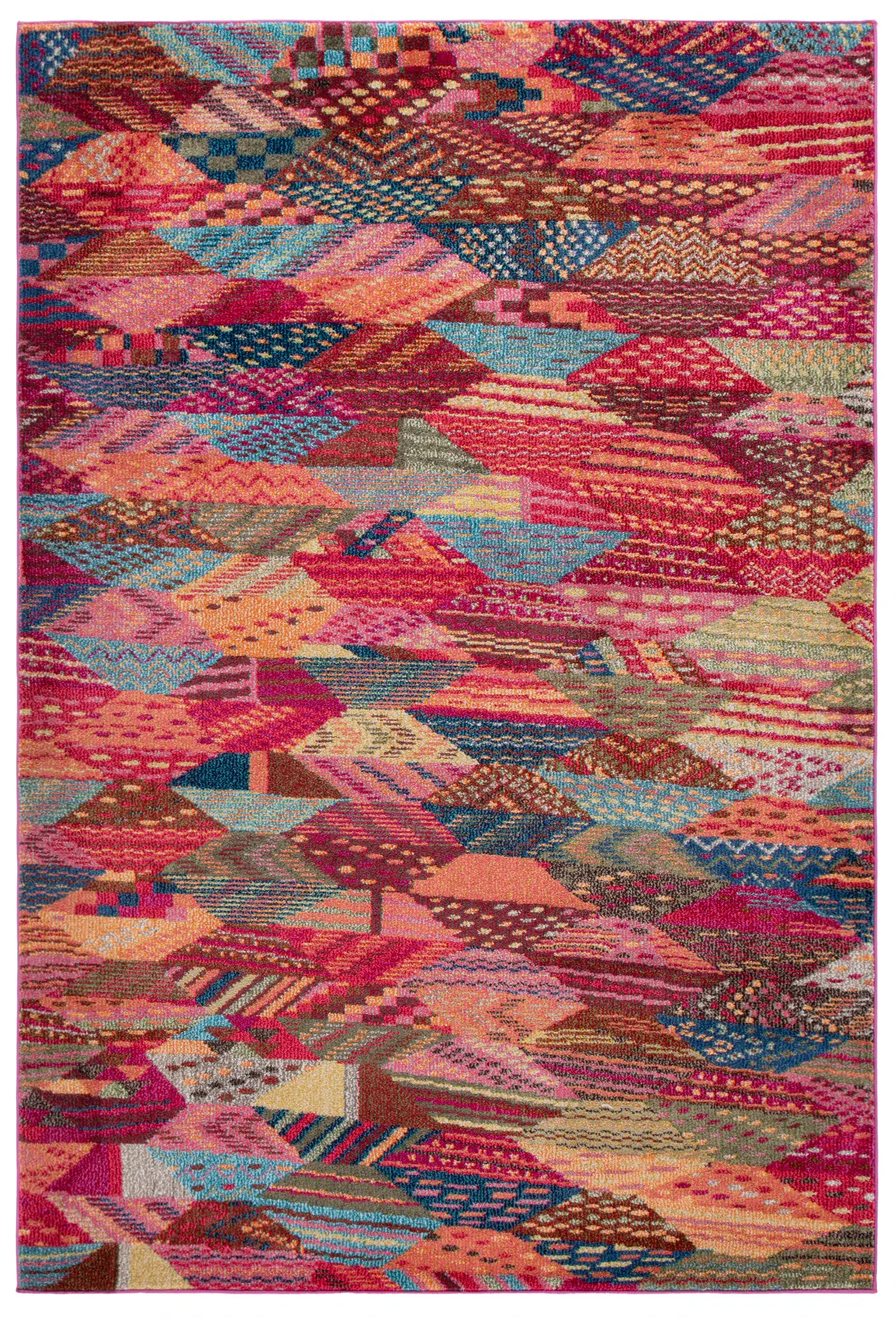 Monaco Patchwork Diamond Rug