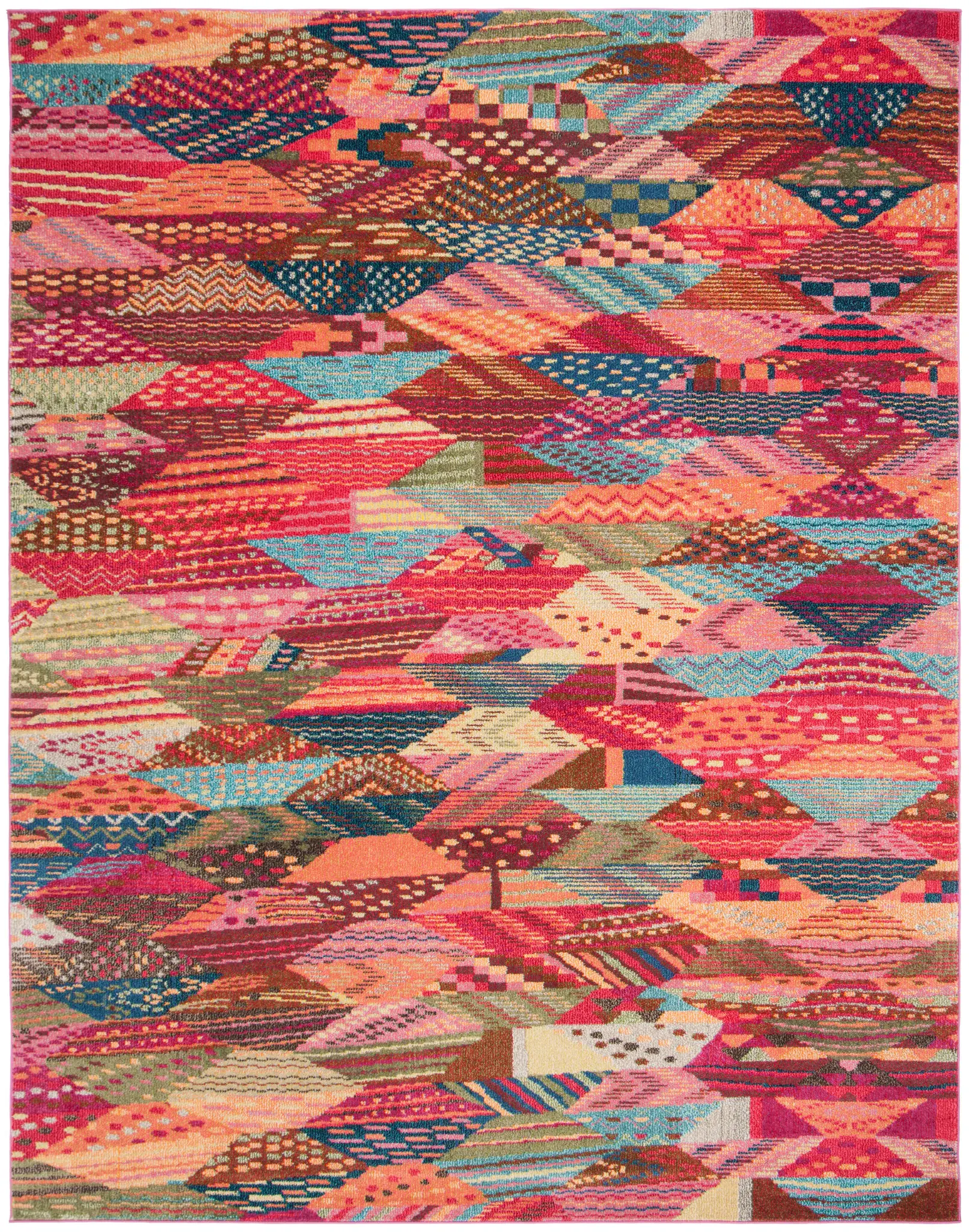 Monaco Patchwork Diamond Rug