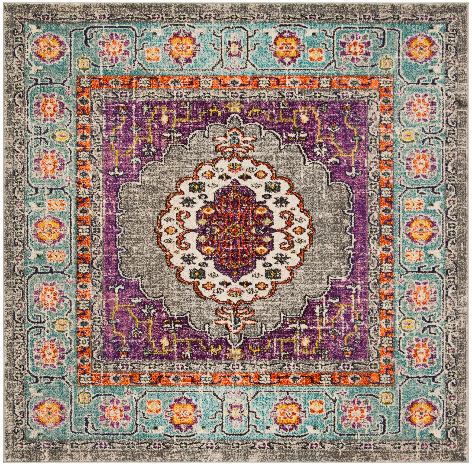 Monaco Medallion Bordered Rug