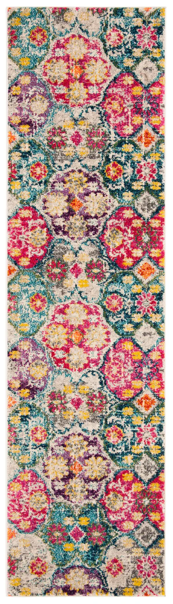 Monaco Floral Tile Rug