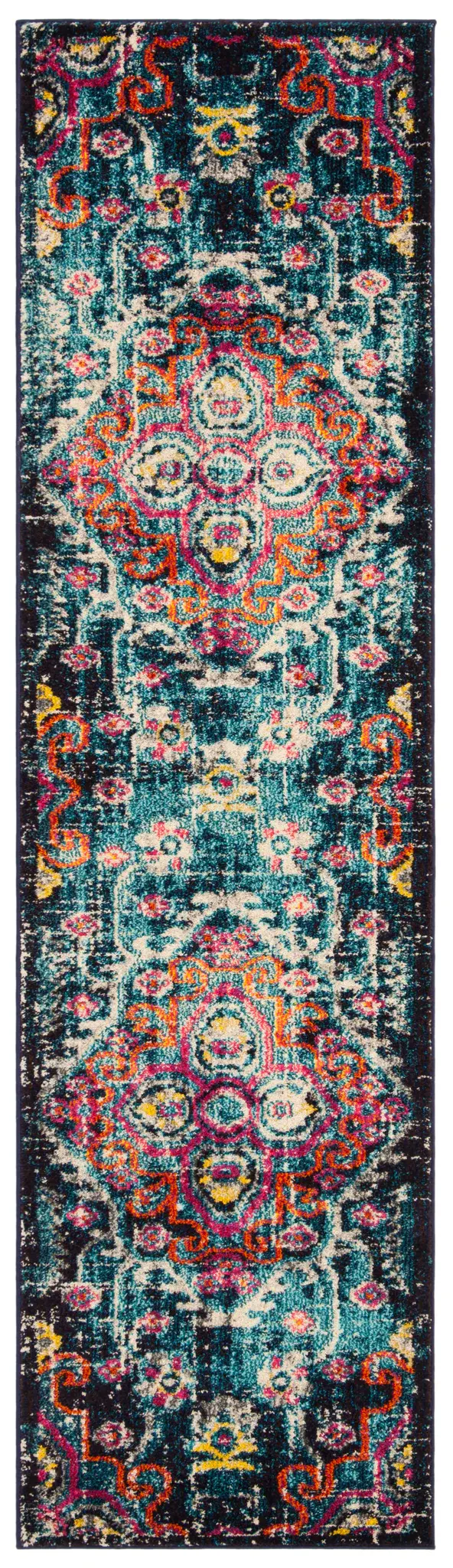 Monaco Boho Diamond Medallion Rug