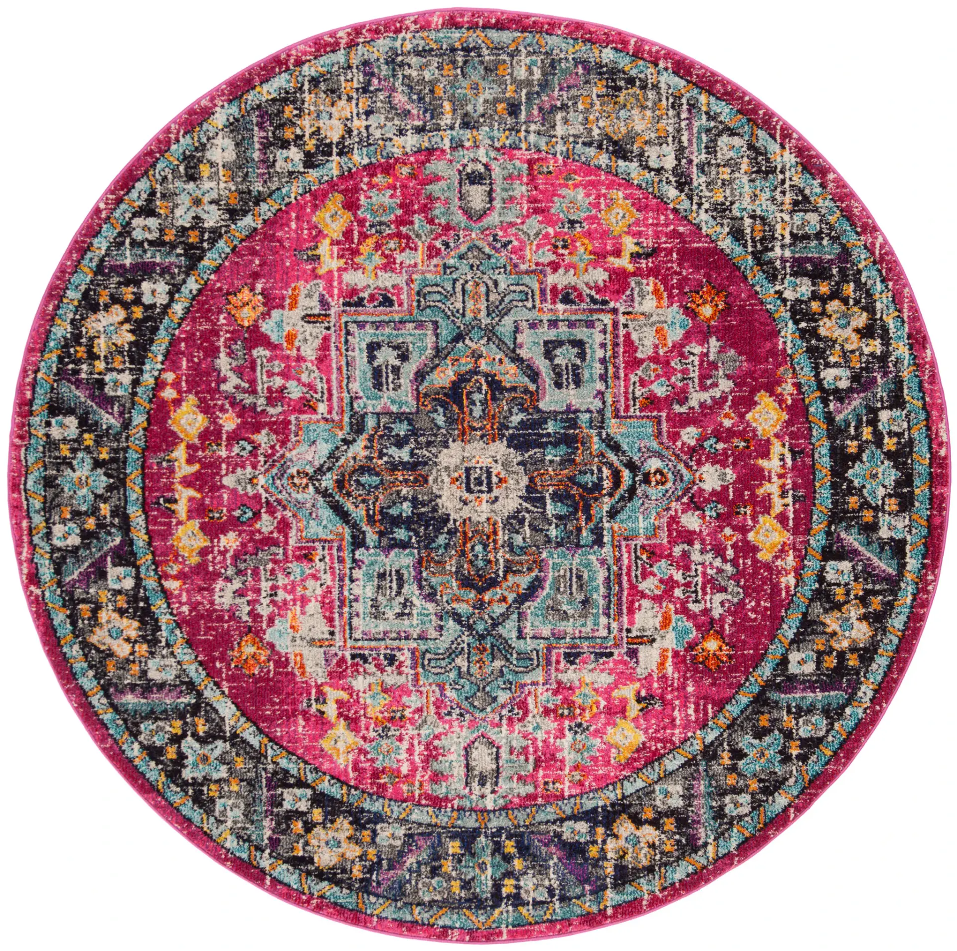 Monaco Square Medallion Bordered Rug