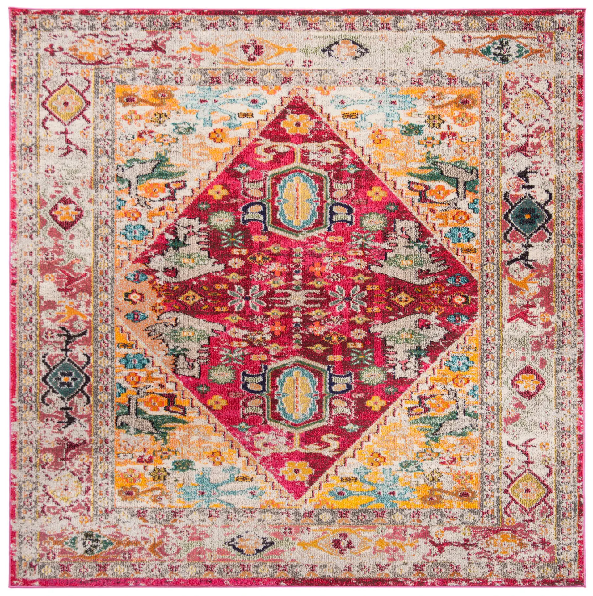 Monaco Tribal Lozenge Medallion Rug