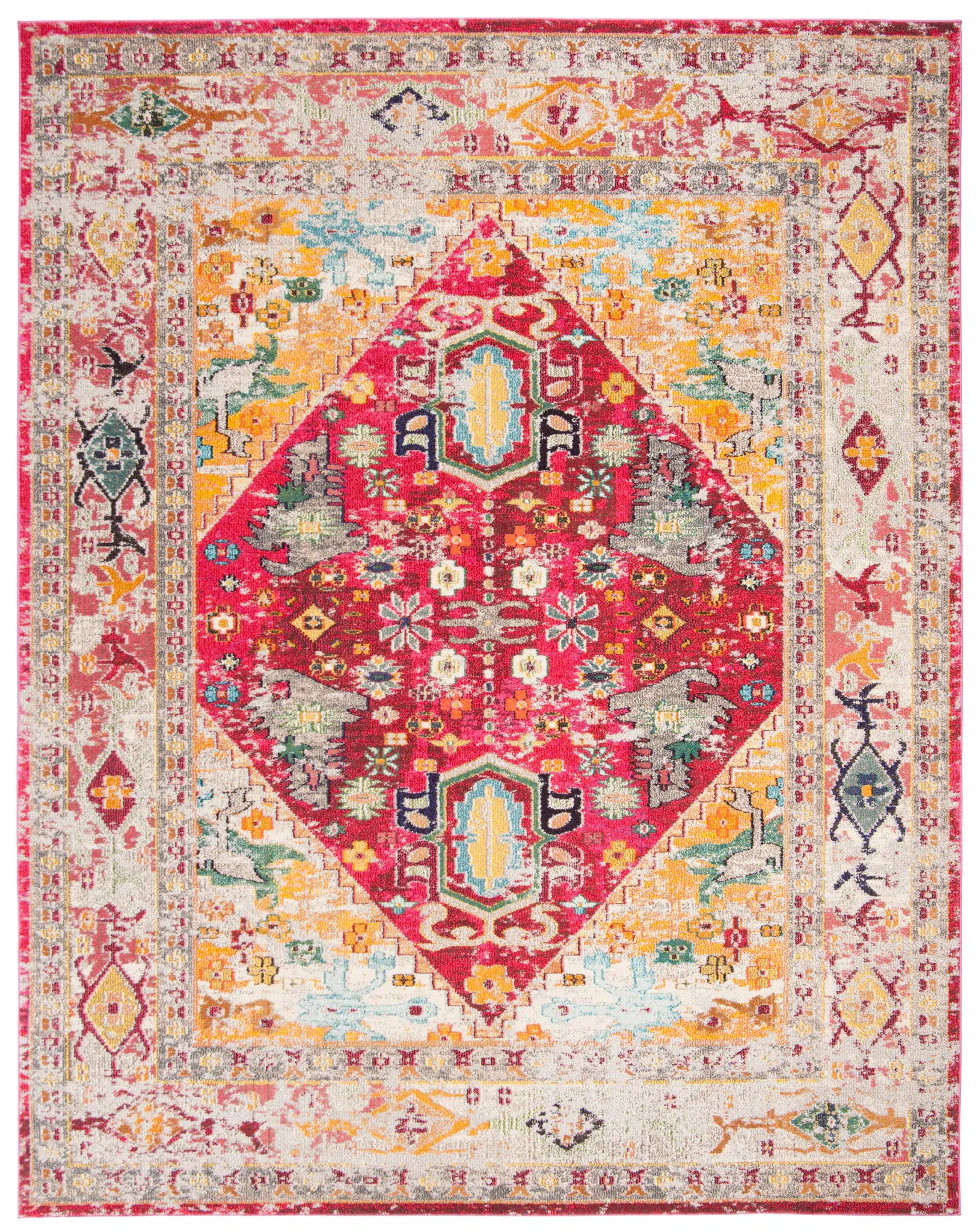 Monaco Tribal Lozenge Medallion Rug