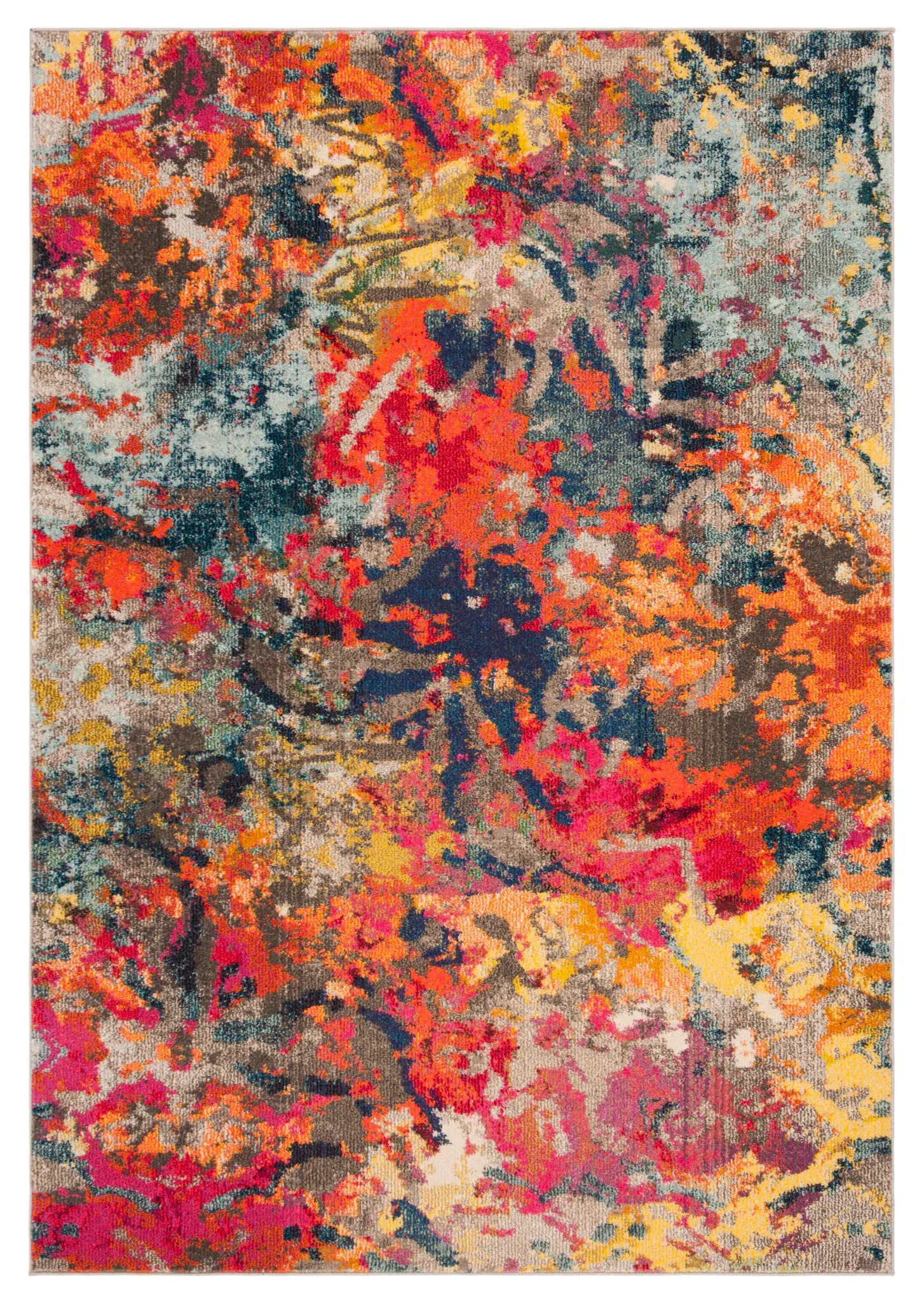 Monaco Abstract Splatter Rug