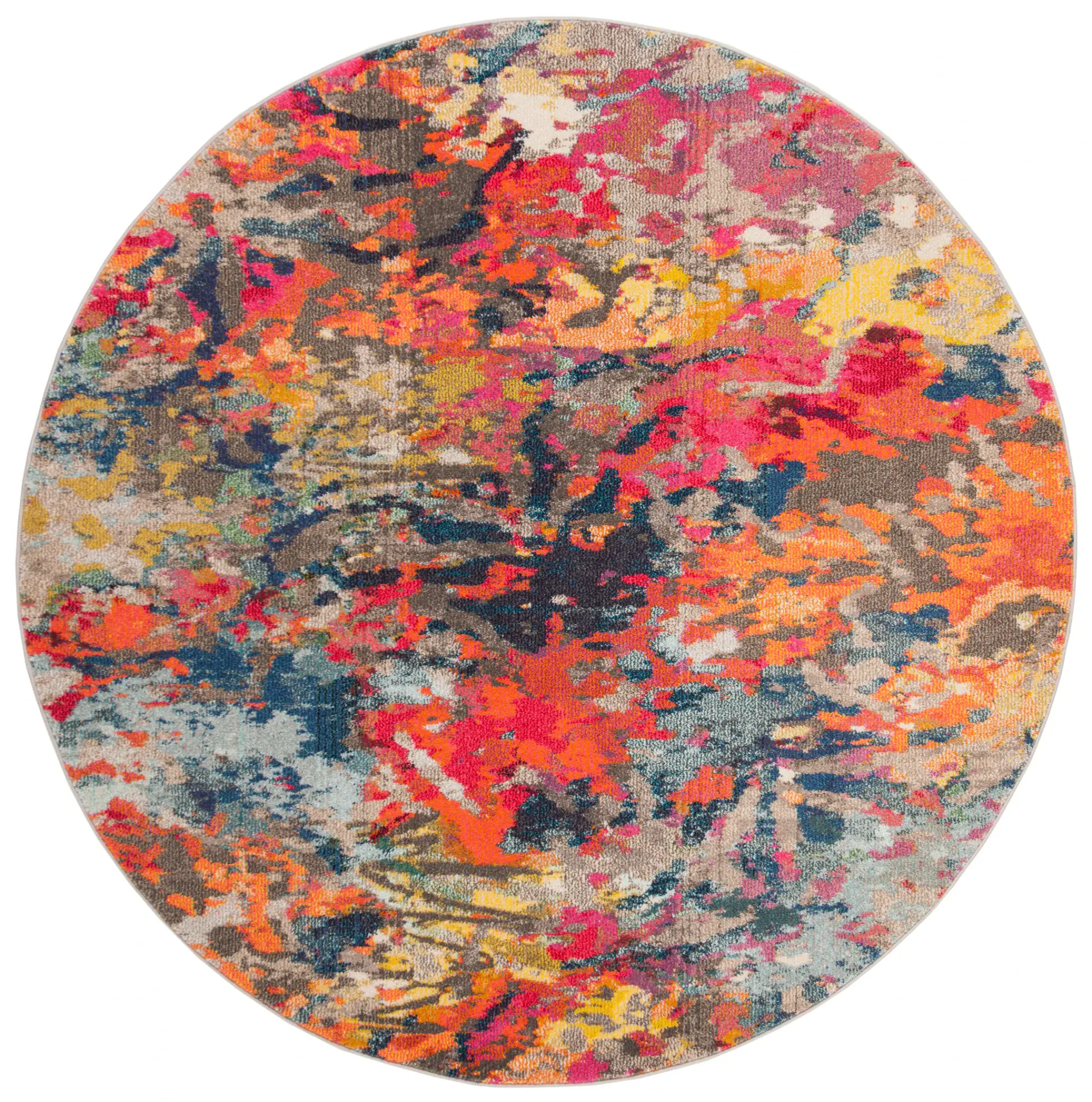 Monaco Abstract Splatter Rug