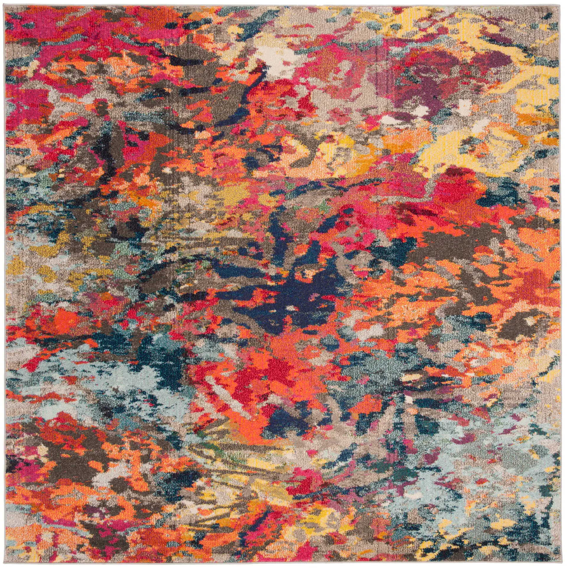 Monaco Abstract Splatter Rug