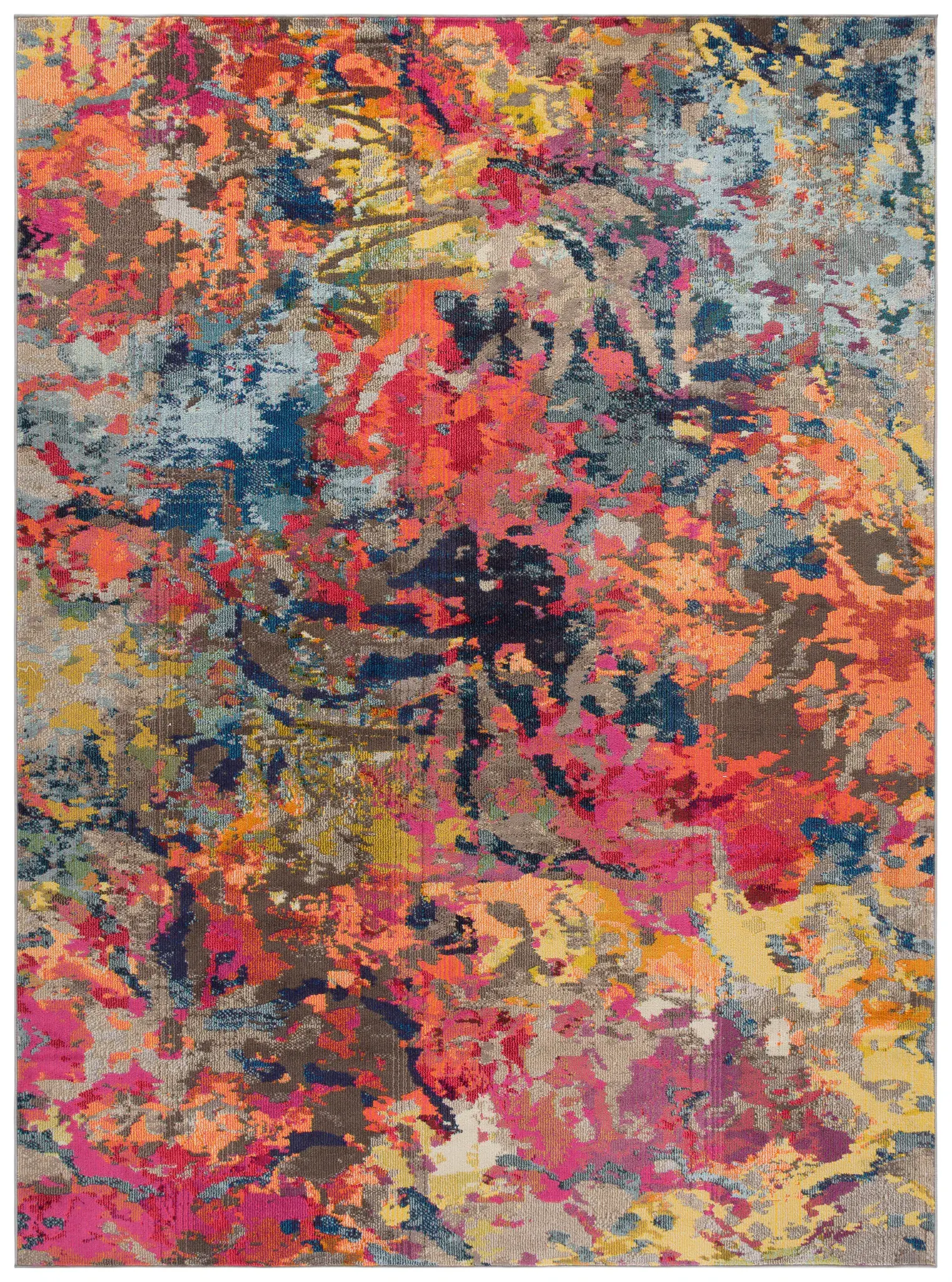 Monaco Abstract Splatter Rug