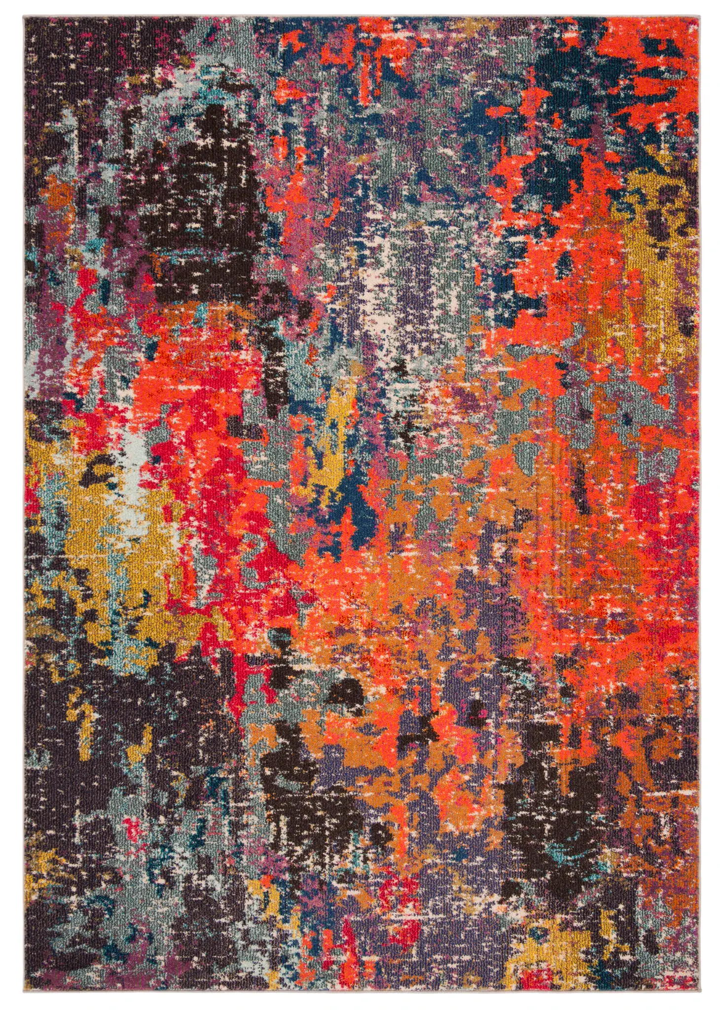 Monaco Abstract Canvas Rug