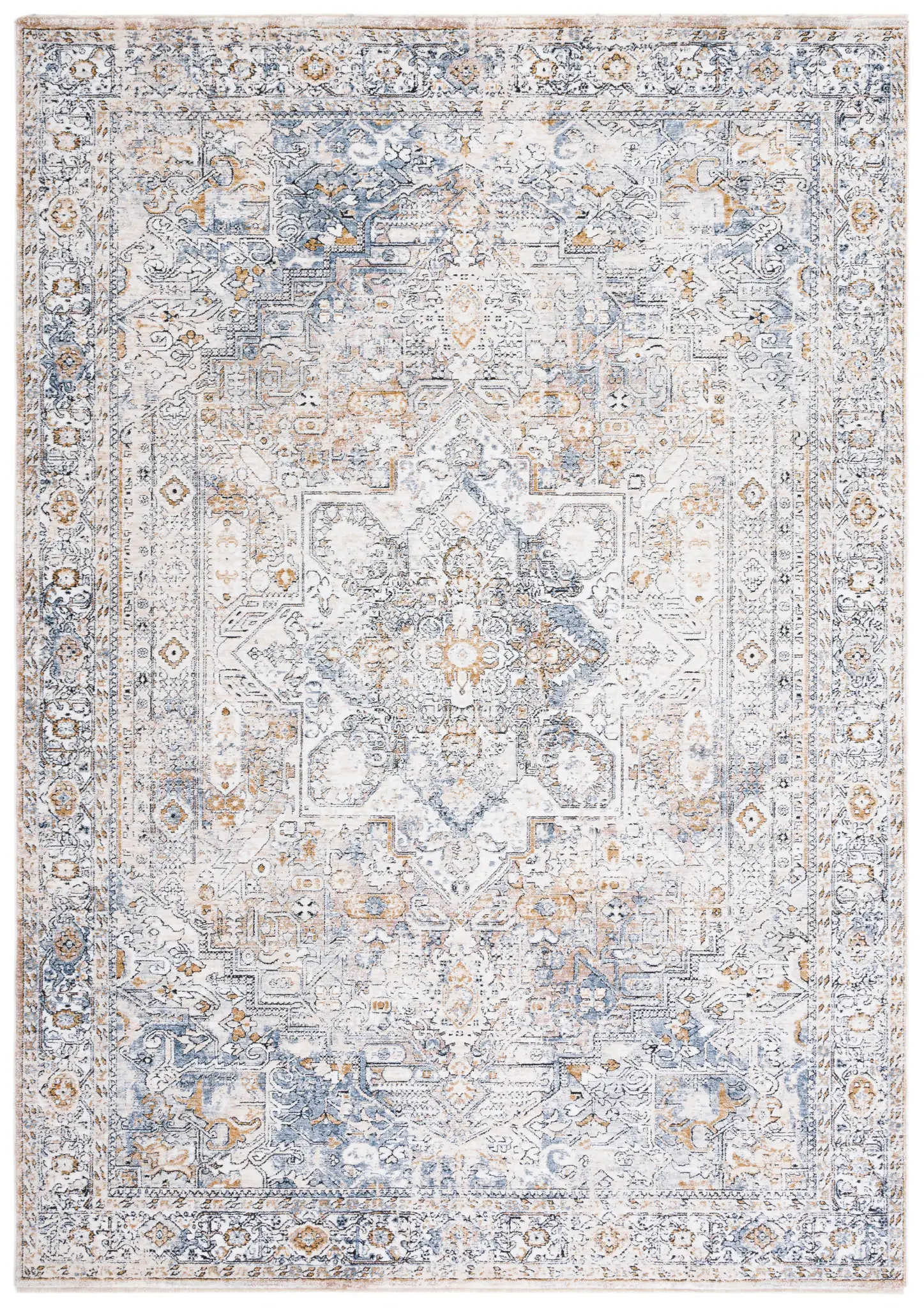 Moondust Distressed Medallion Rug
