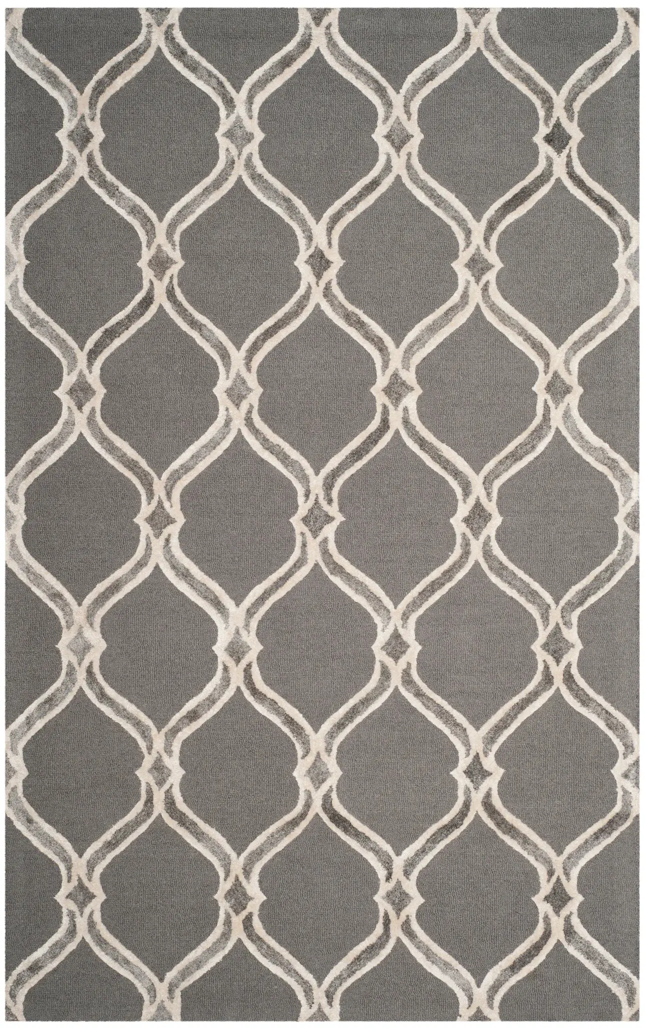 Manchester Curved Trellis Hand-Tufted Rug