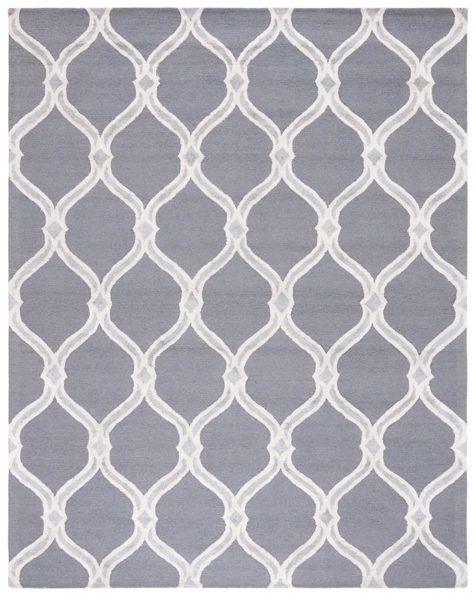 Manchester Curved Trellis Hand-Tufted Rug
