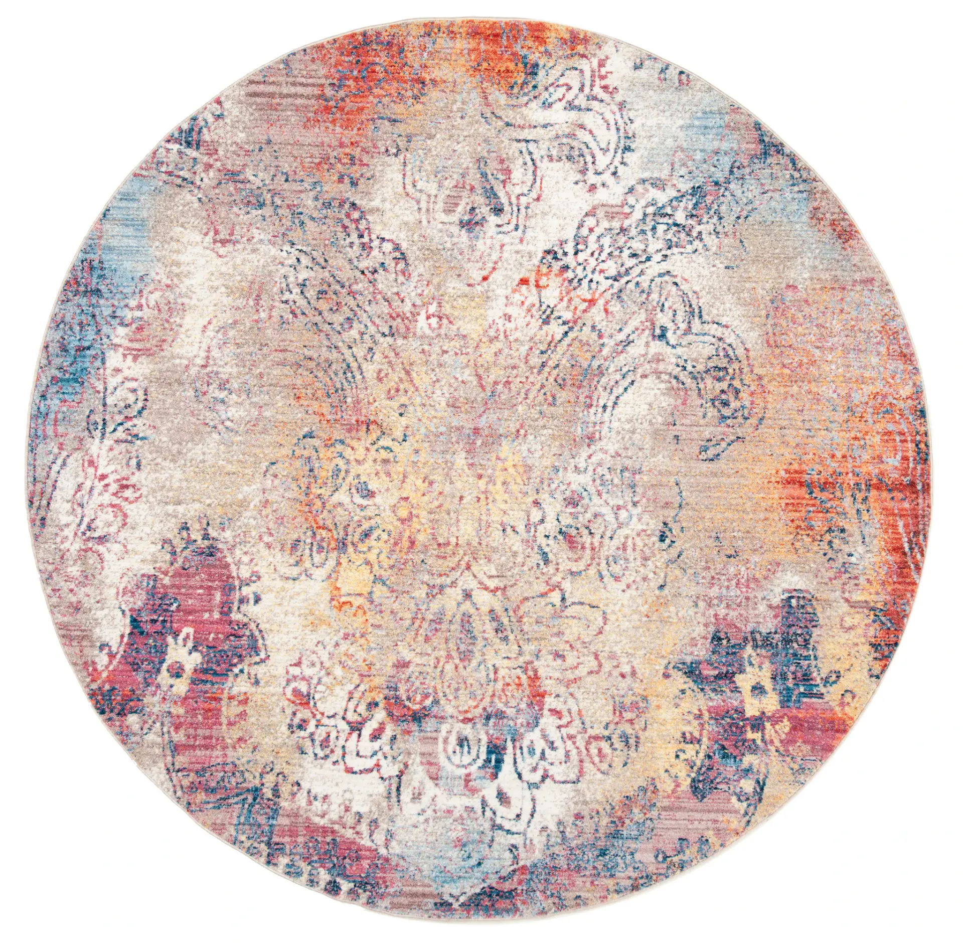 Monray Distressed Medallion Rug