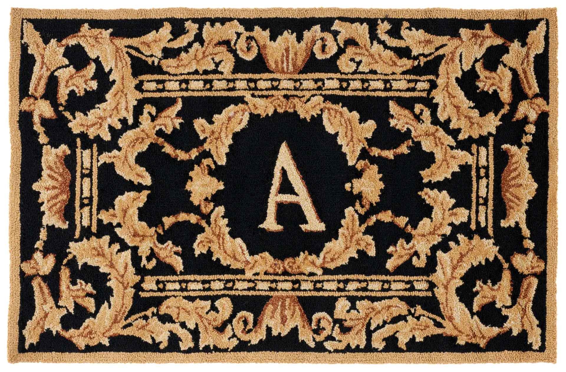 Monogram Cambridge Scroll Border Outdoor Rug