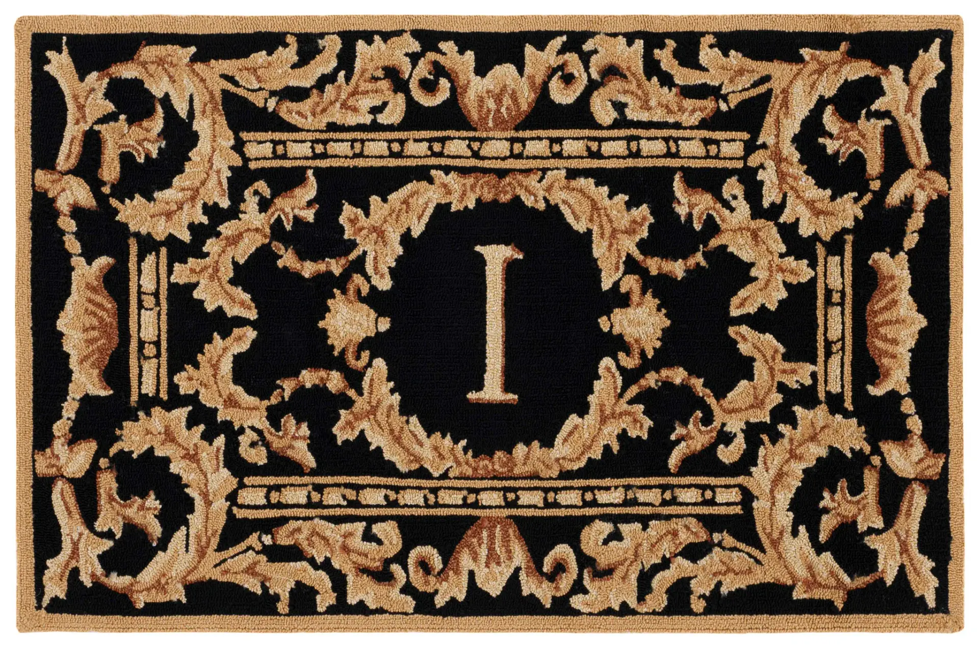 Monogram Cambridge Scroll Border Outdoor Rug