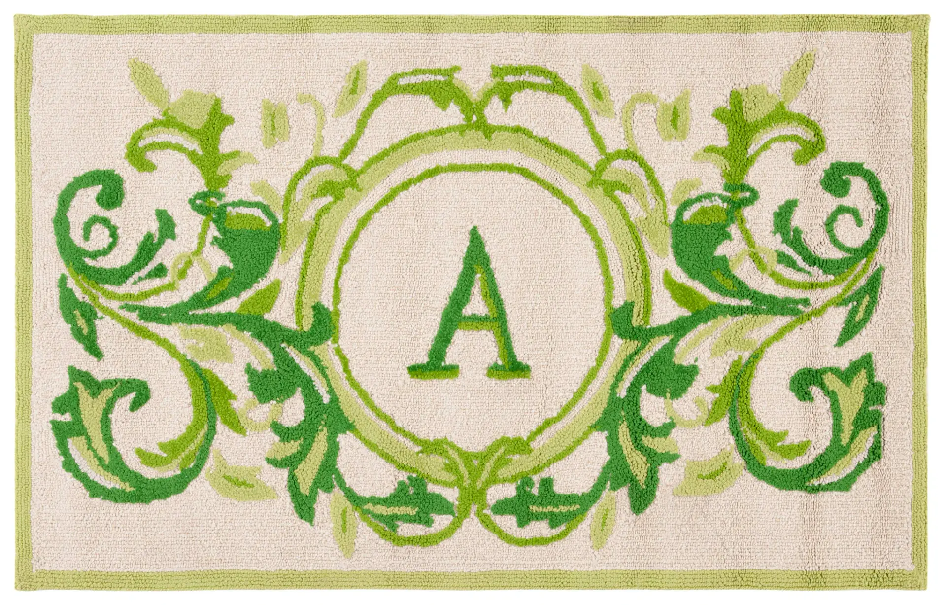 Monogram English Garden Medallion Outdoor Rug