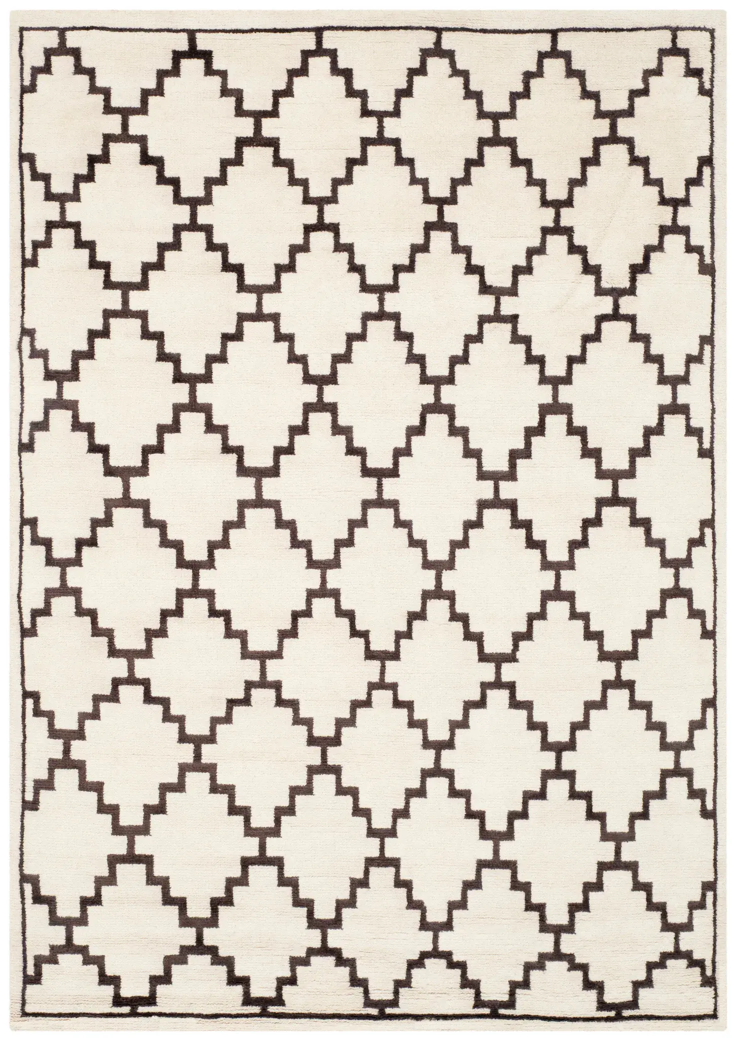 Mosaic Stepped Diamond Hand-Knotted Rug