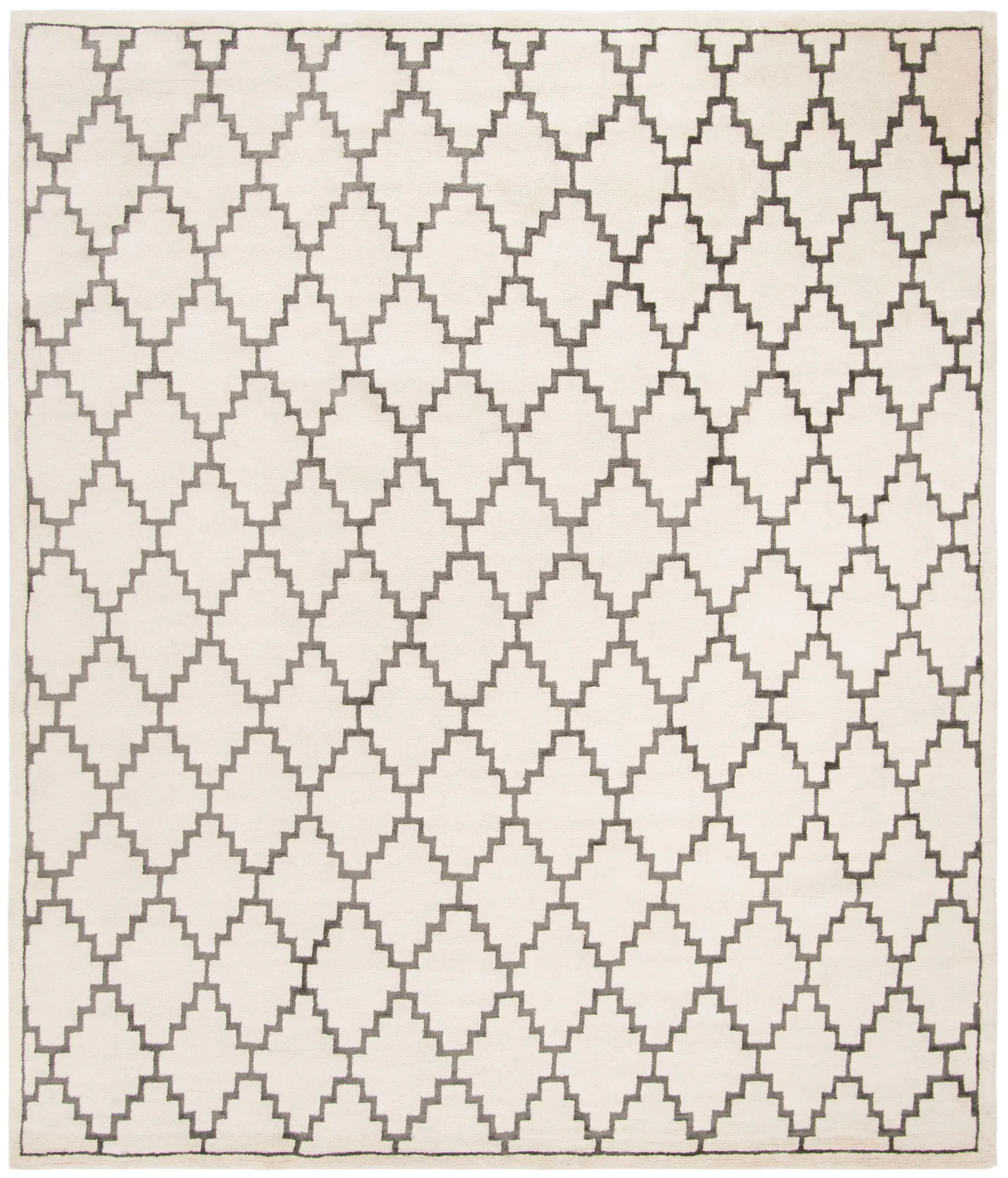 Mosaic Stepped Diamond Hand-Knotted Rug