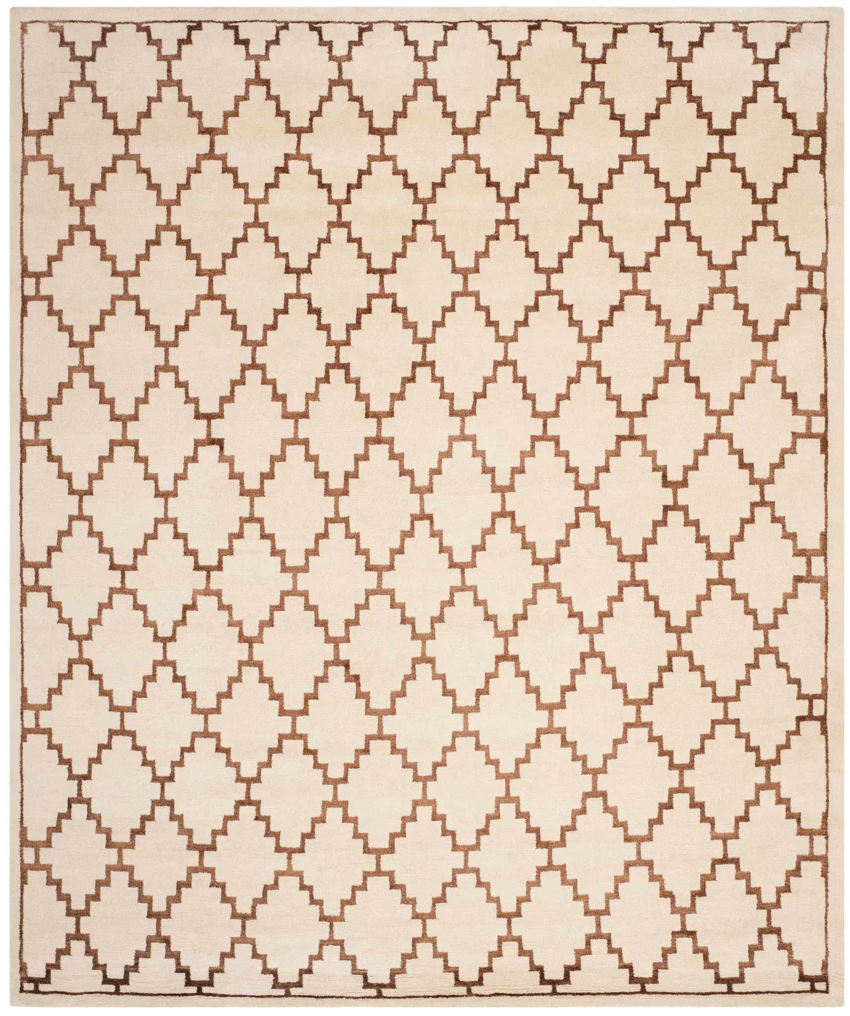 Mosaic Stepped Diamond Hand-Knotted Rug