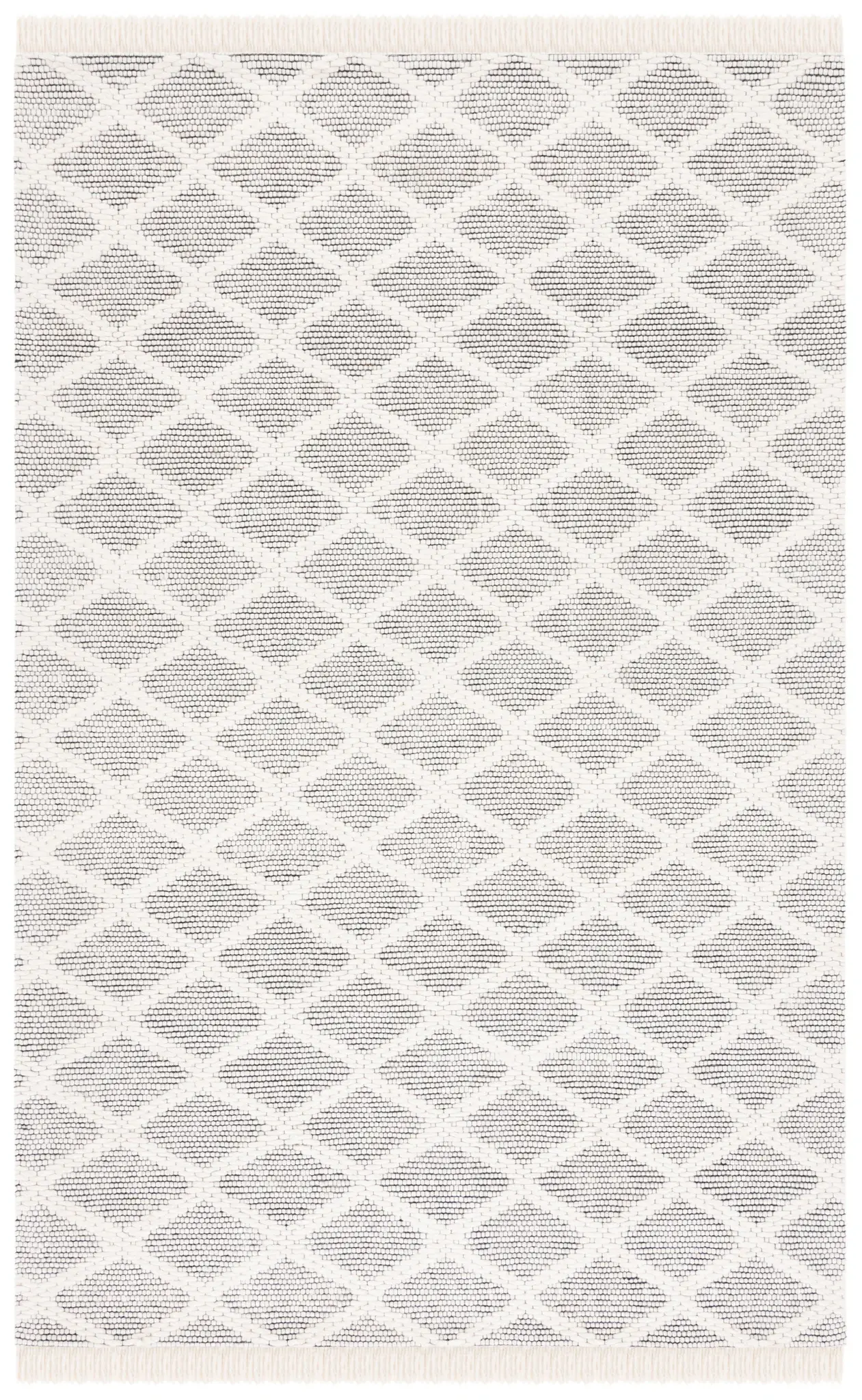 Marbella Striped Diamond Hand-Woven Wool Rug