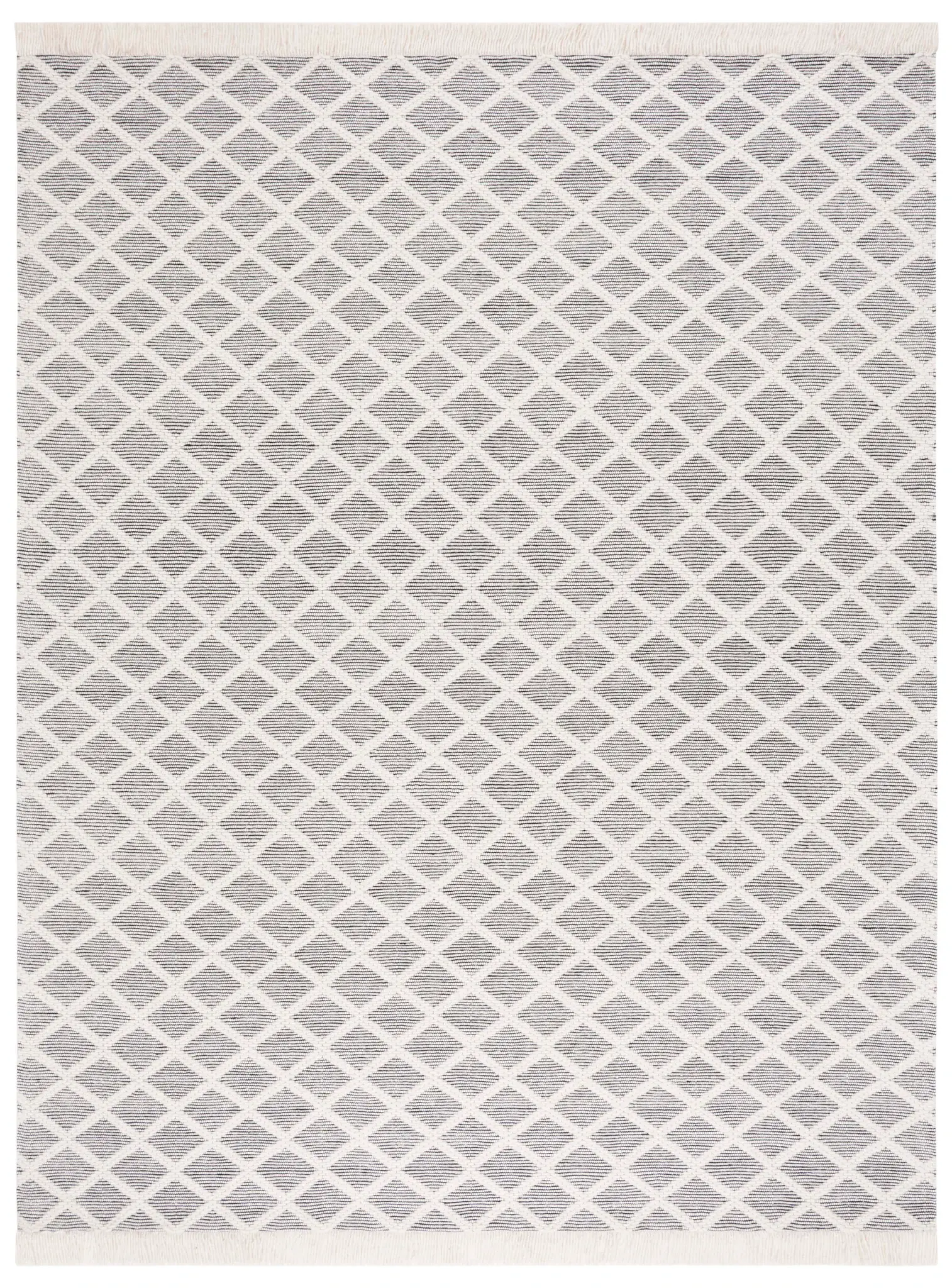Marbella Striped Diamond Hand-Woven Wool Rug