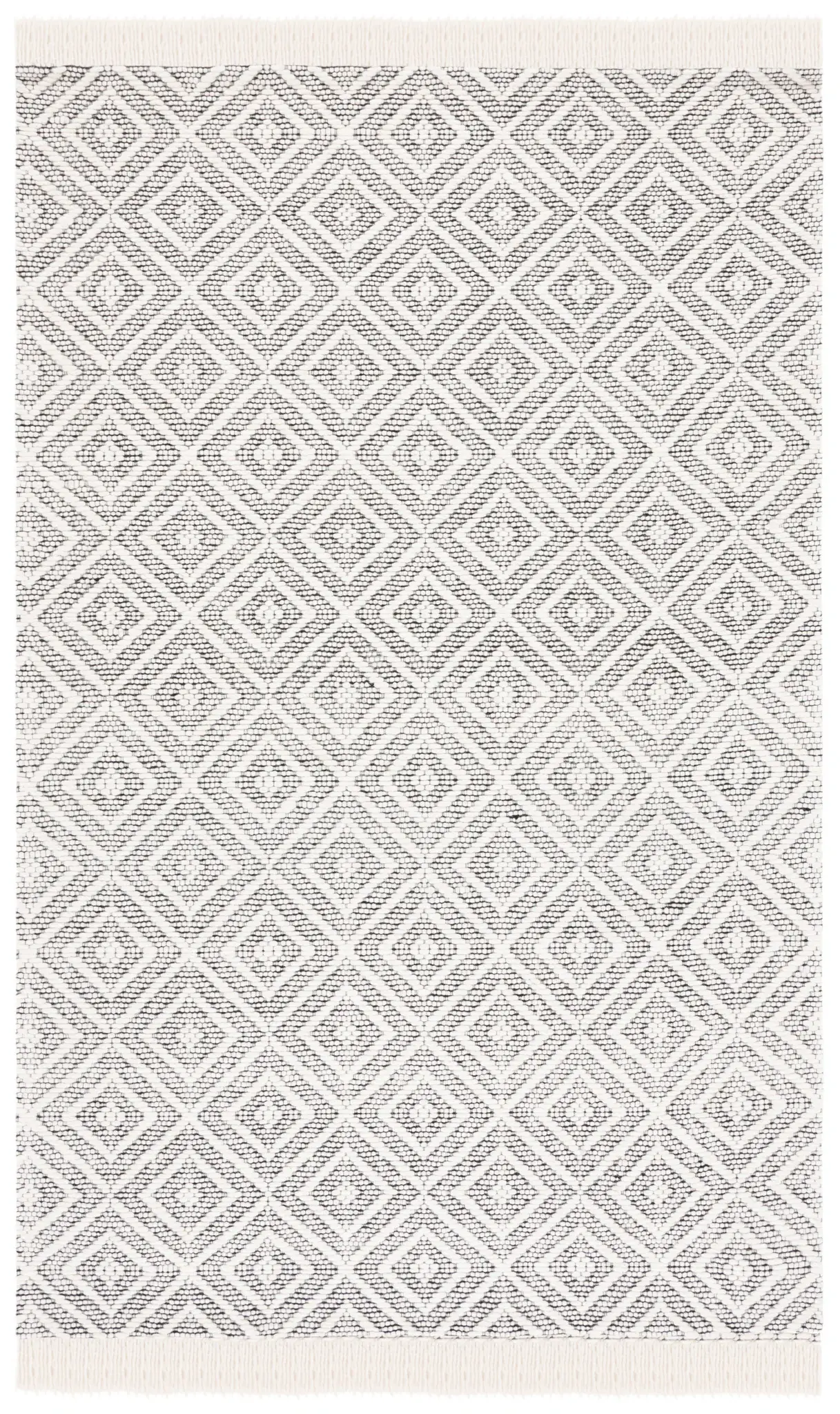 Marbella Nested Diamond Trellis Hand-Woven Wool Rug