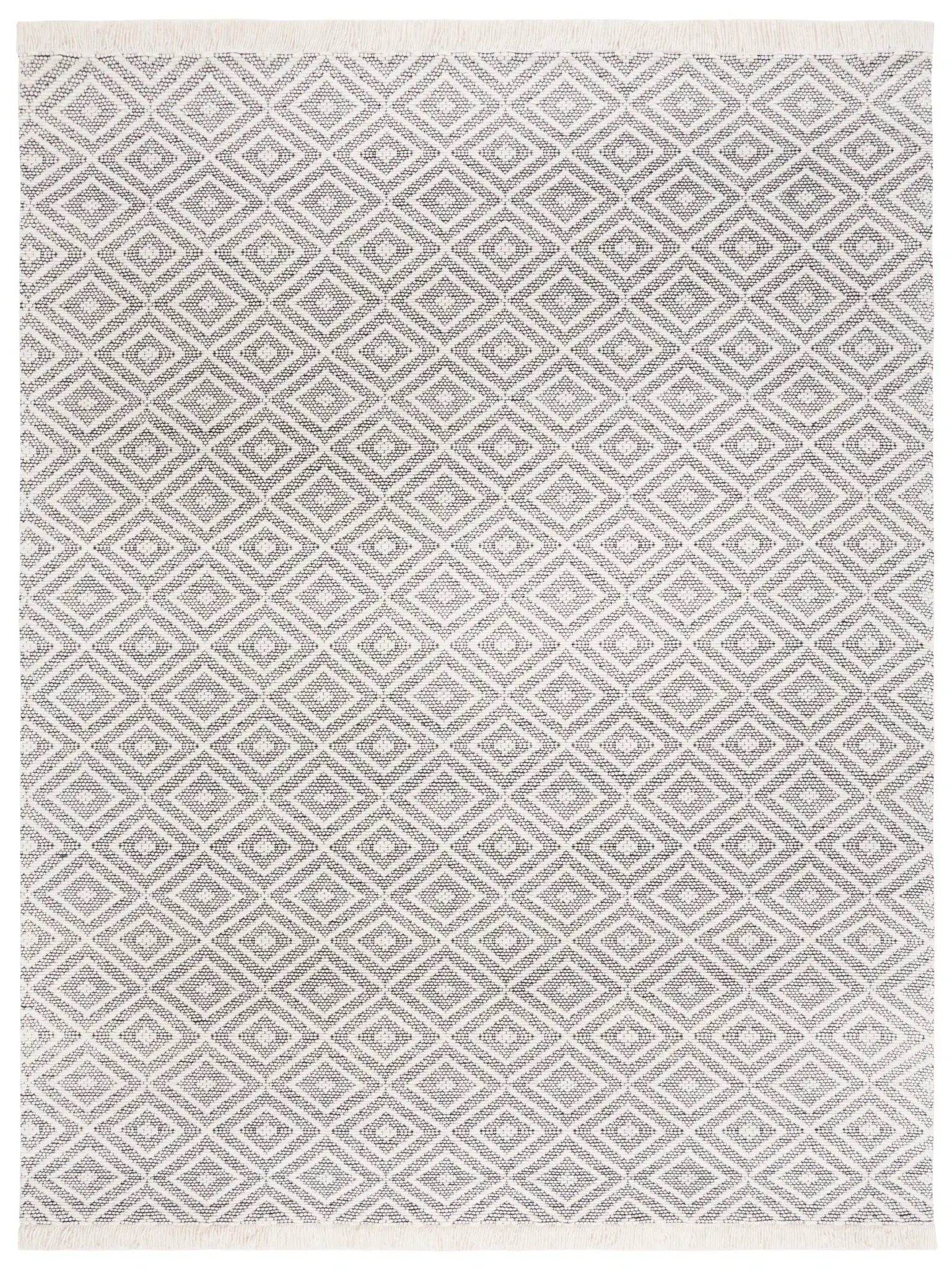 Marbella Nested Diamond Trellis Hand-Woven Wool Rug